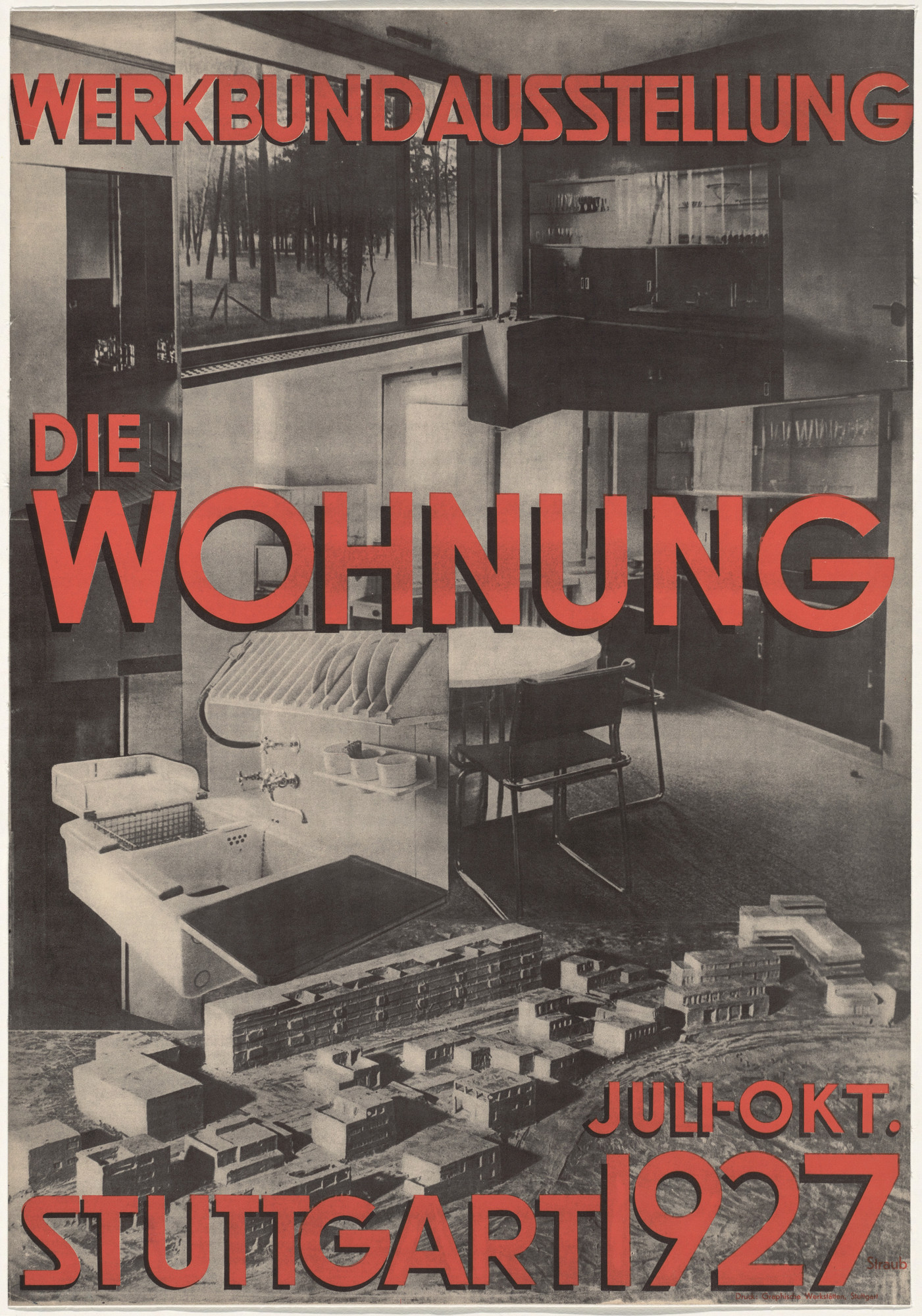Karl Ludwig Straub. Werkbund Ausstellung, Die Wohnung