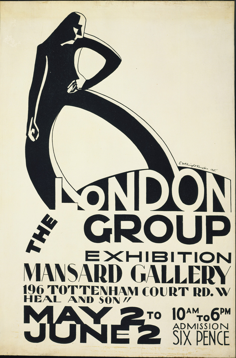 E. McKnight Kauffer. The London Group. 1918