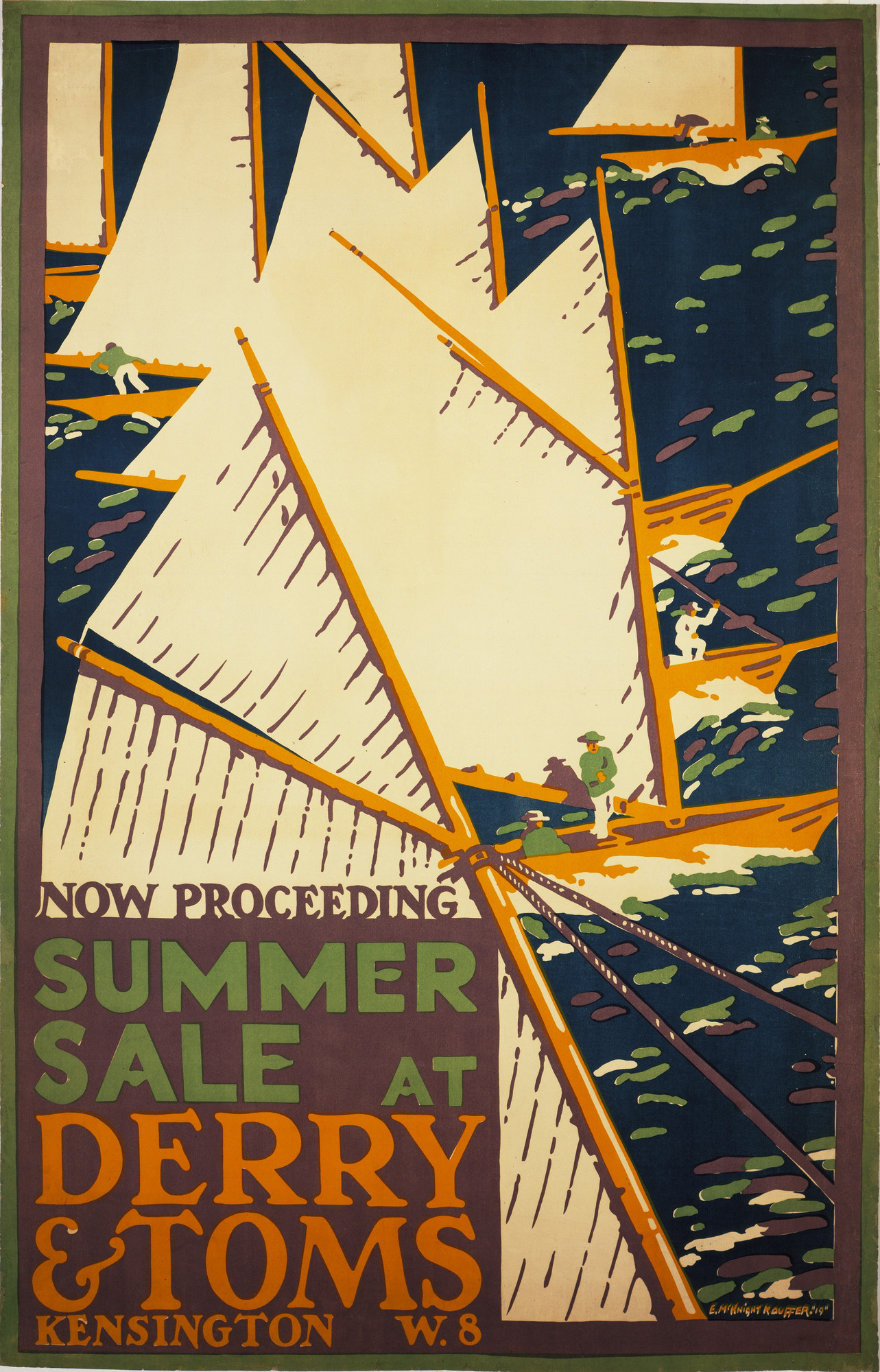 E. McKnight Kauffer. SUMMER SALE AT DERRY & TOMS