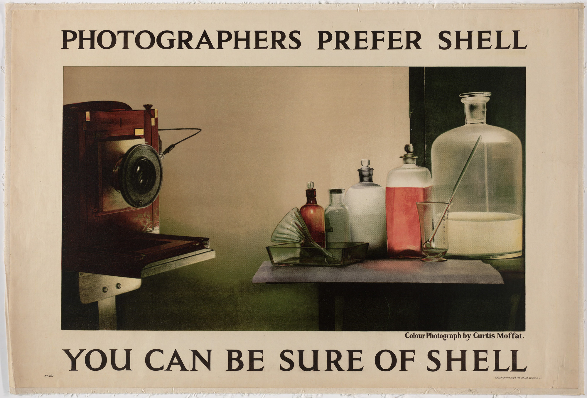 Curtis Moffat. Photographers Prefer Shell, You Can Be Sure of Shell ...
