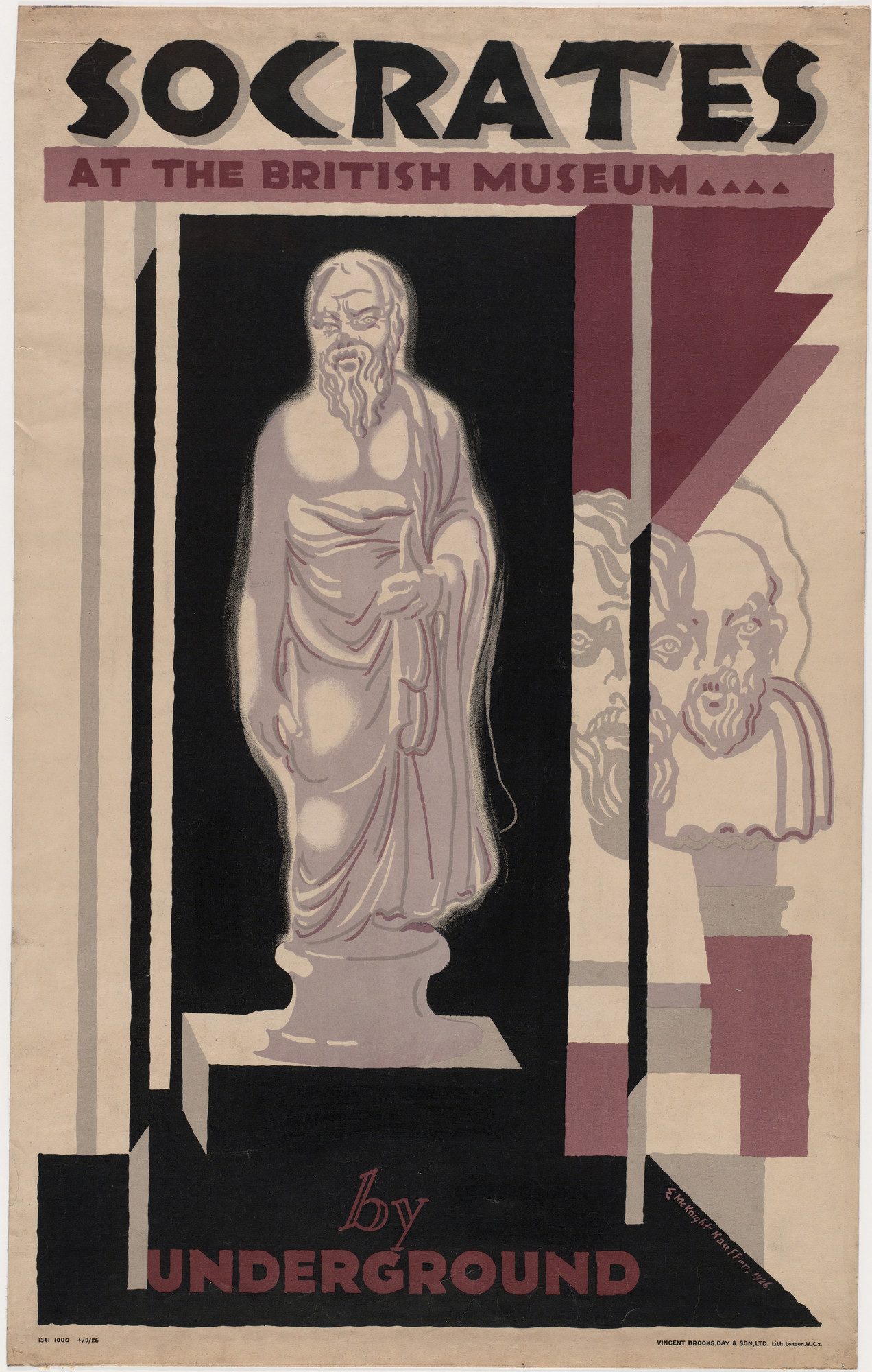 E. McKnight Kauffer. Socrates at the British Museum