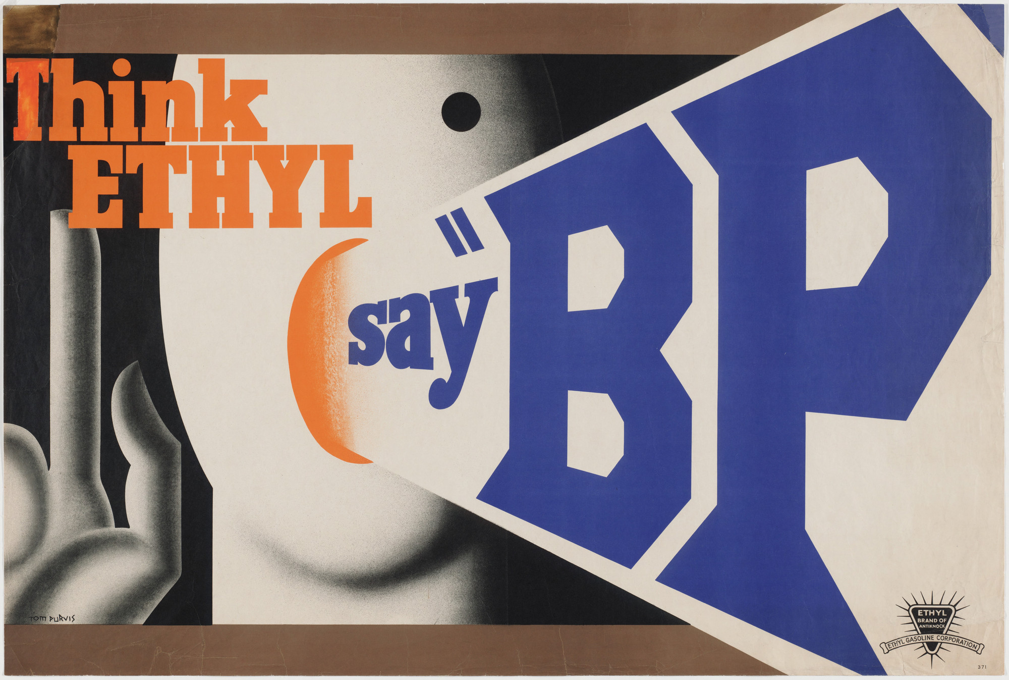 Tom Purvis. Think Ethyl Say &#34;BP&#34;. c. 1932-37