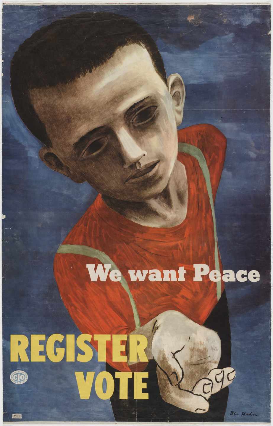 Ben Shahn. We Want Peace, Register, Vote. 1946