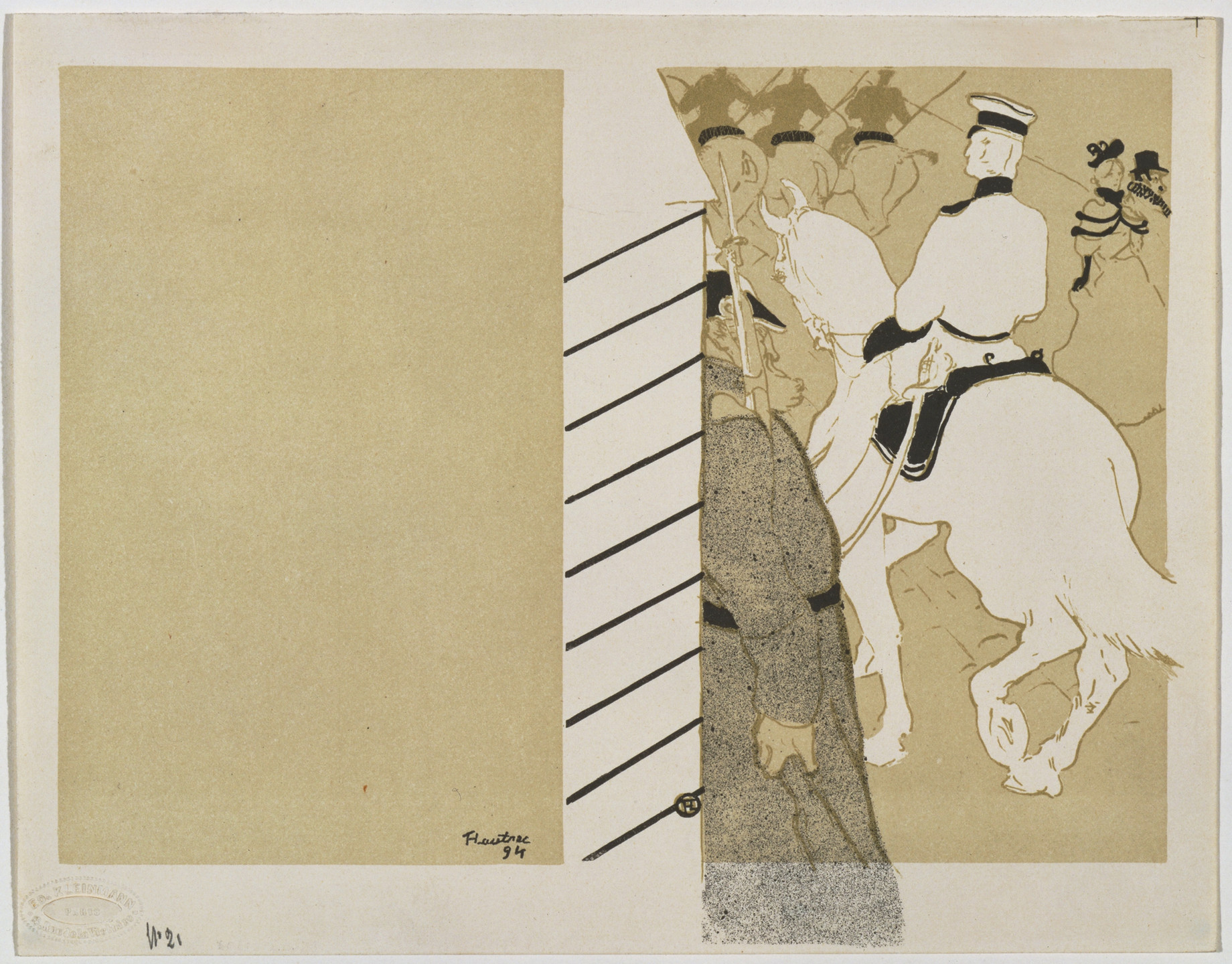 Henri de Toulouse-Lautrec. Cover for Babylone d&#39;Allemagne. 1894