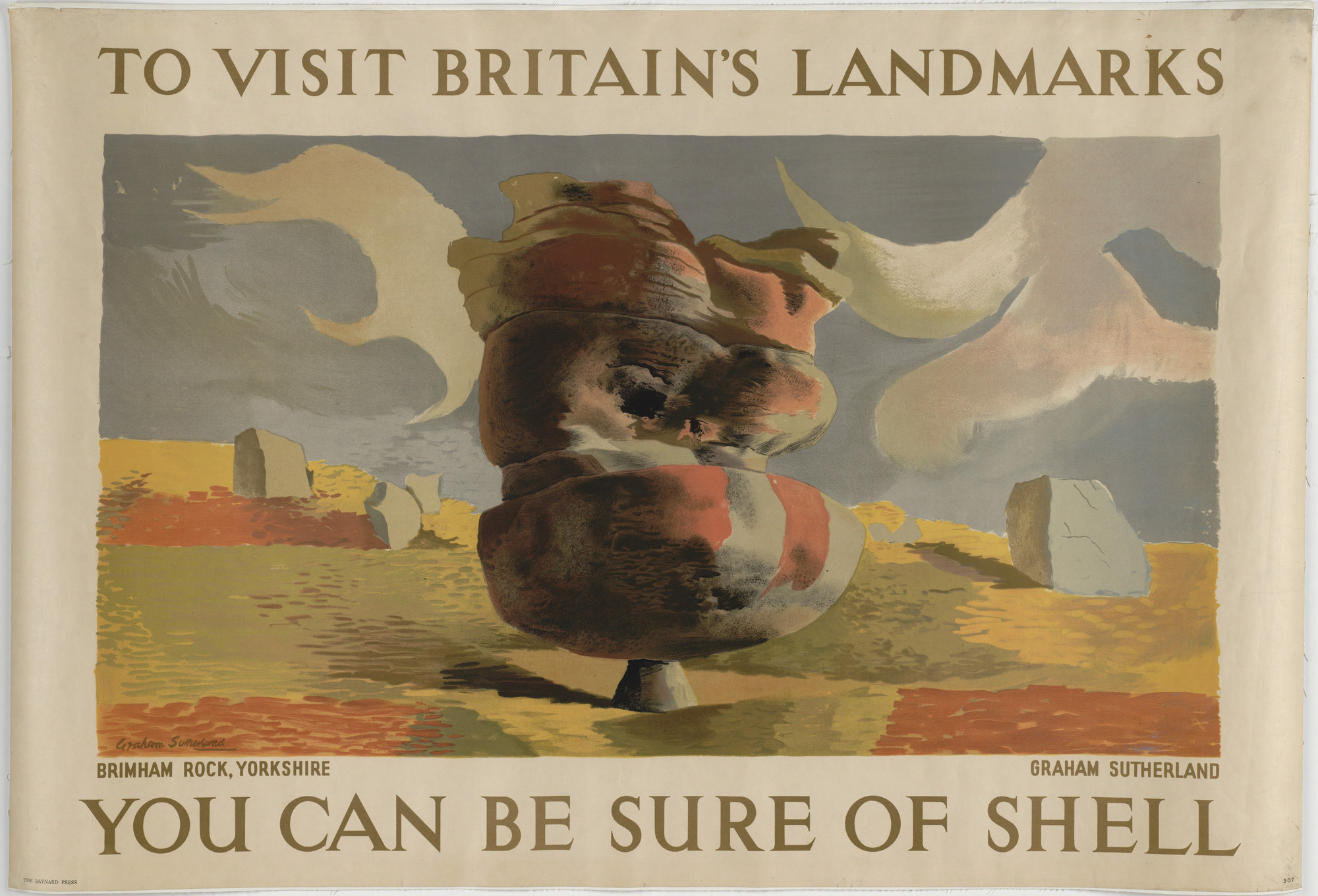 Graham Sutherland, The Baynard Press, London. To Visit Britain&#39;s Landmarks, You Can Be Sure of Shell. Unknown
