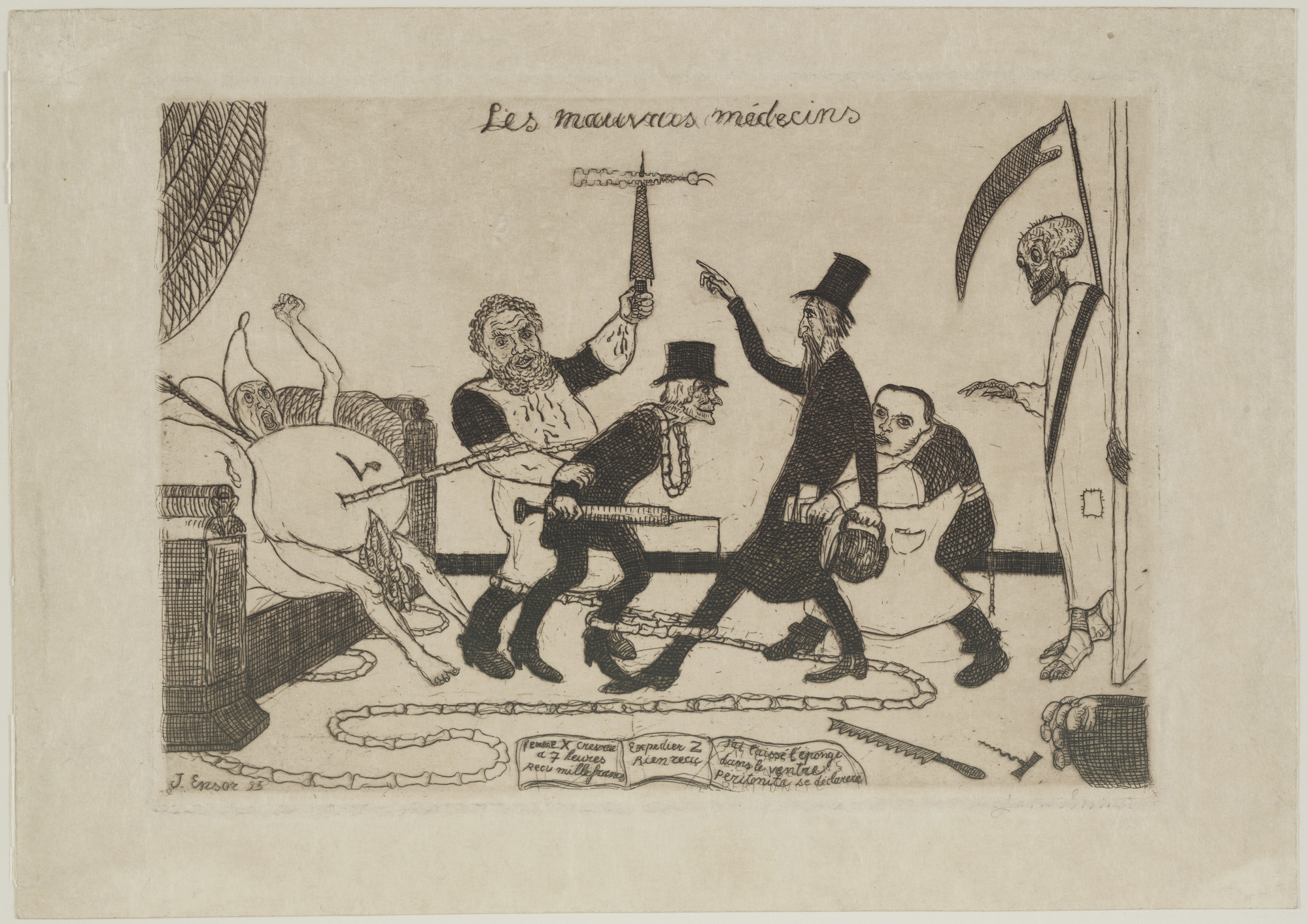 James Ensor. The Bad Doctors