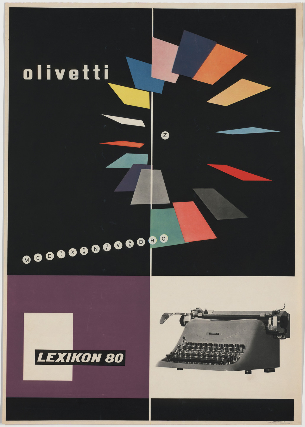Giovanni Pintori. Olivetti Lexikon 80. c. 1950