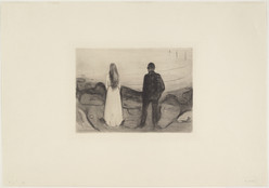 Edvard Munch. Two People. The Lonely Ones (To mennesker. De ensomme). 1894, published 1895