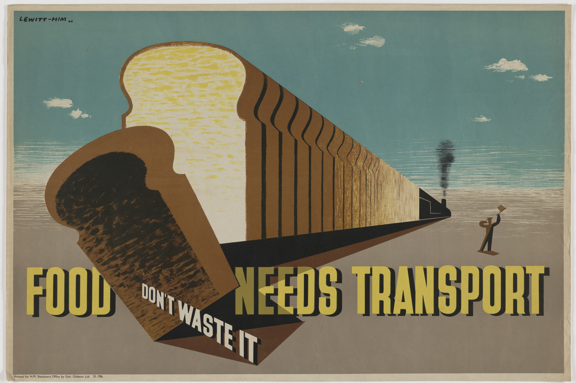 Jan Lewitt, George Him. Food Needs Transport, Don&#39;t Waste It. 1944