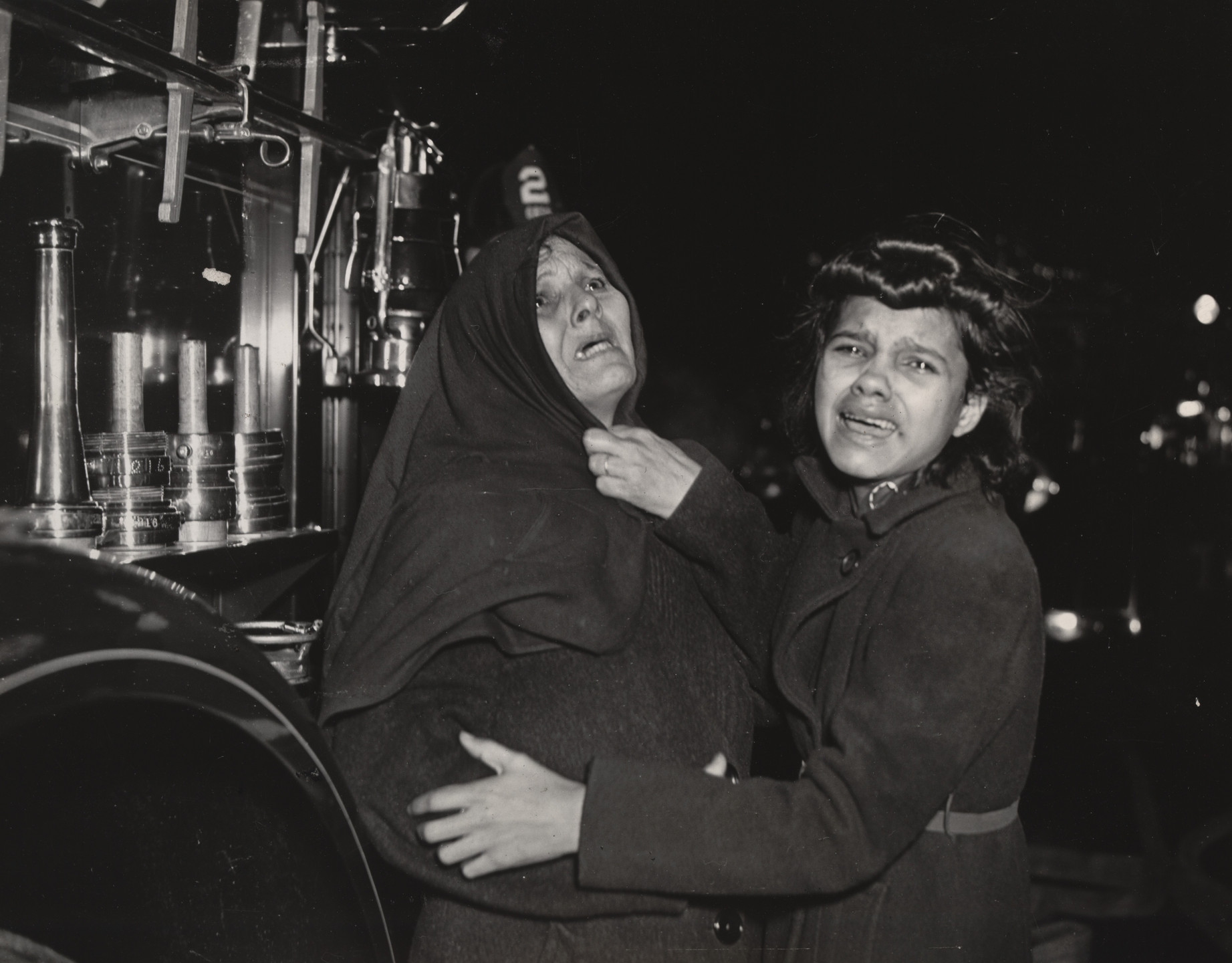 Weegee (Arthur Fellig). Tenement Fire. December 14, 1939