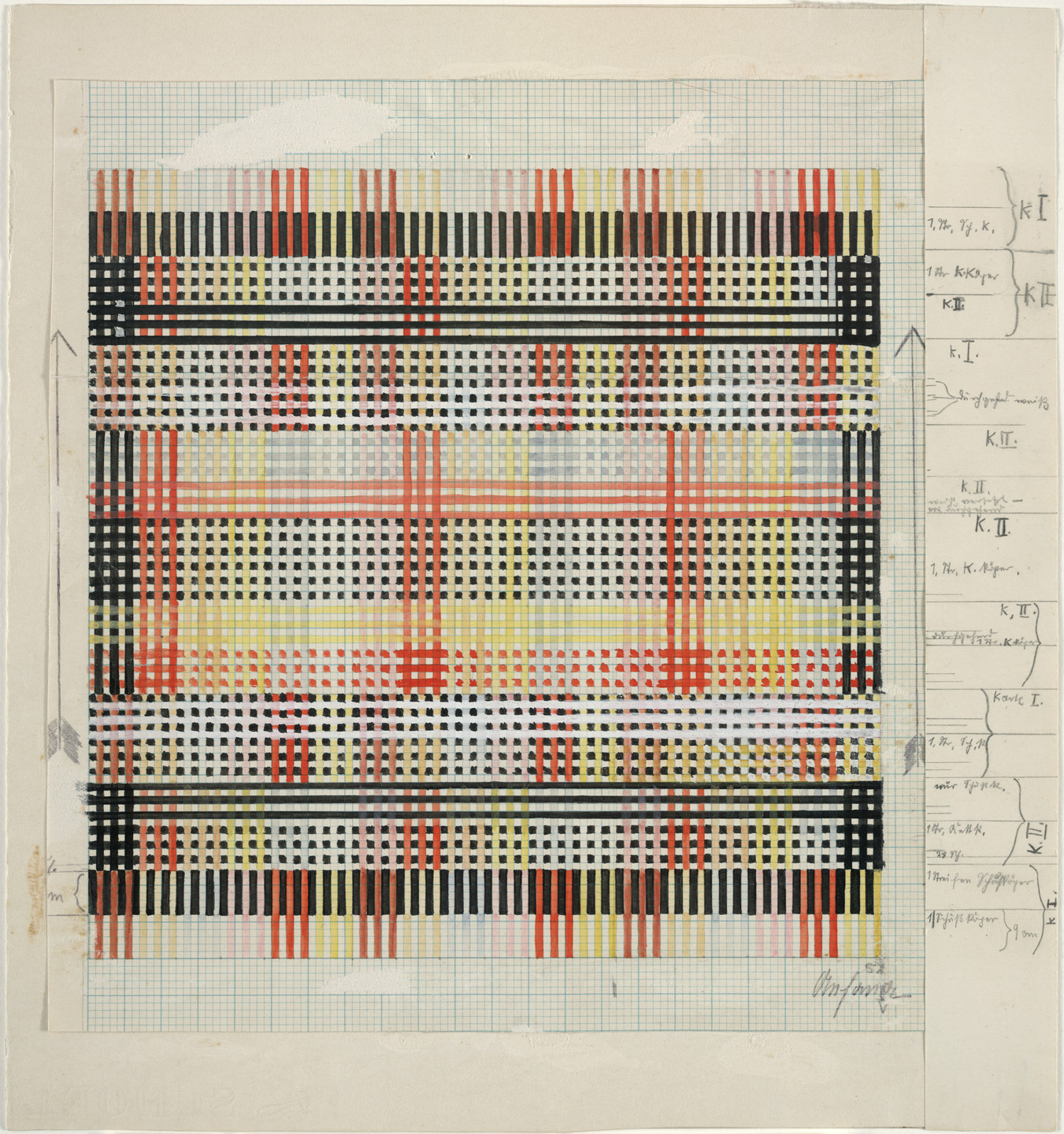 Anni Albers. Design for Tablecloth. 1930
