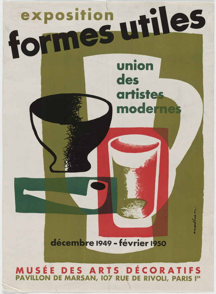 Formes Utiles, Union des Artistes Modernes (Useful Forms, Association of Modern Artists) (Poster for an exhibition at Musée des Arts Décoratifs)
