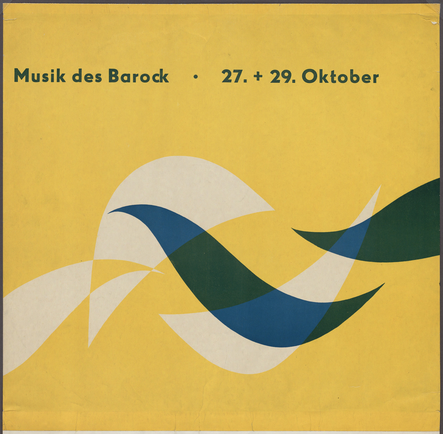 Otl Aicher (also known as Otto Aicher). Musik des Barock. 1949-51