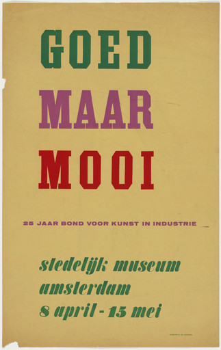 Goed Maar Mooi, 21 Jaar Bond Voor Kunst in Industrie