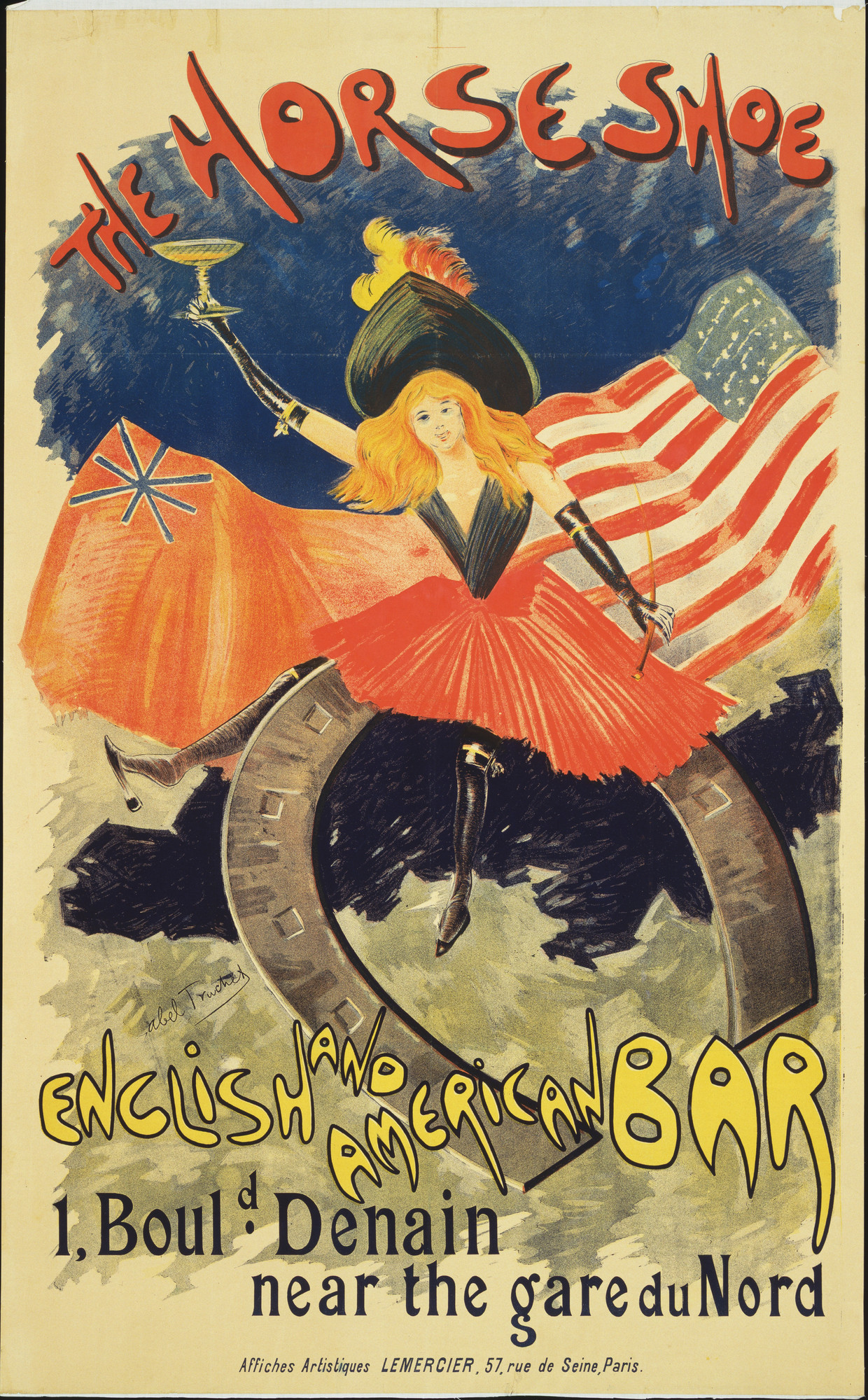 Louis Abel-Truchet. The Horse Shoe, English and American Bar