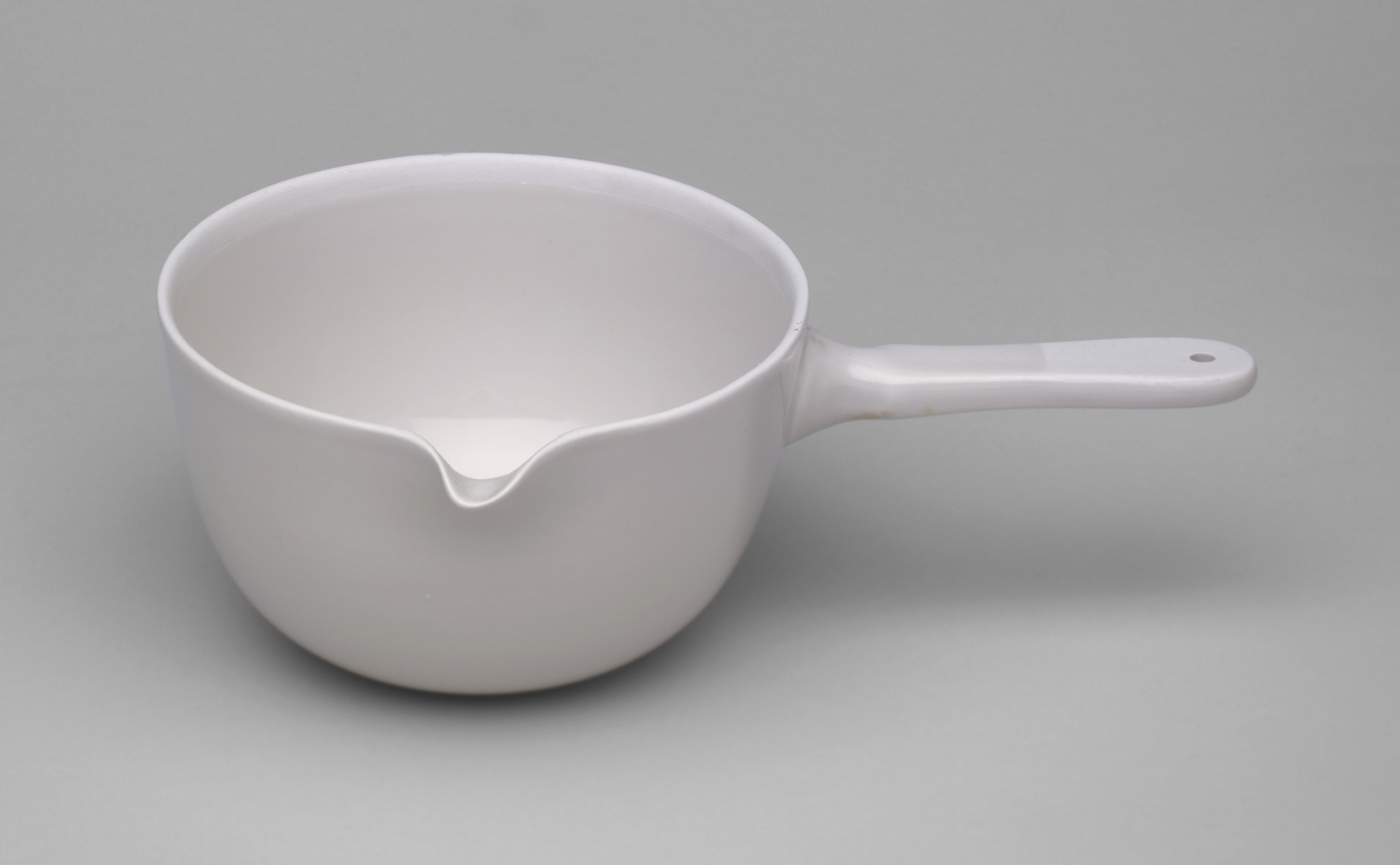 Coors Porcelain Co., Golden, CO. Casserole with Handle