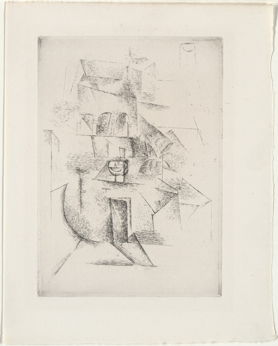 Pablo Picasso. The Convent (Le Couvent) (plate, folio 41) from Saint Matorel. 1910, published 1911