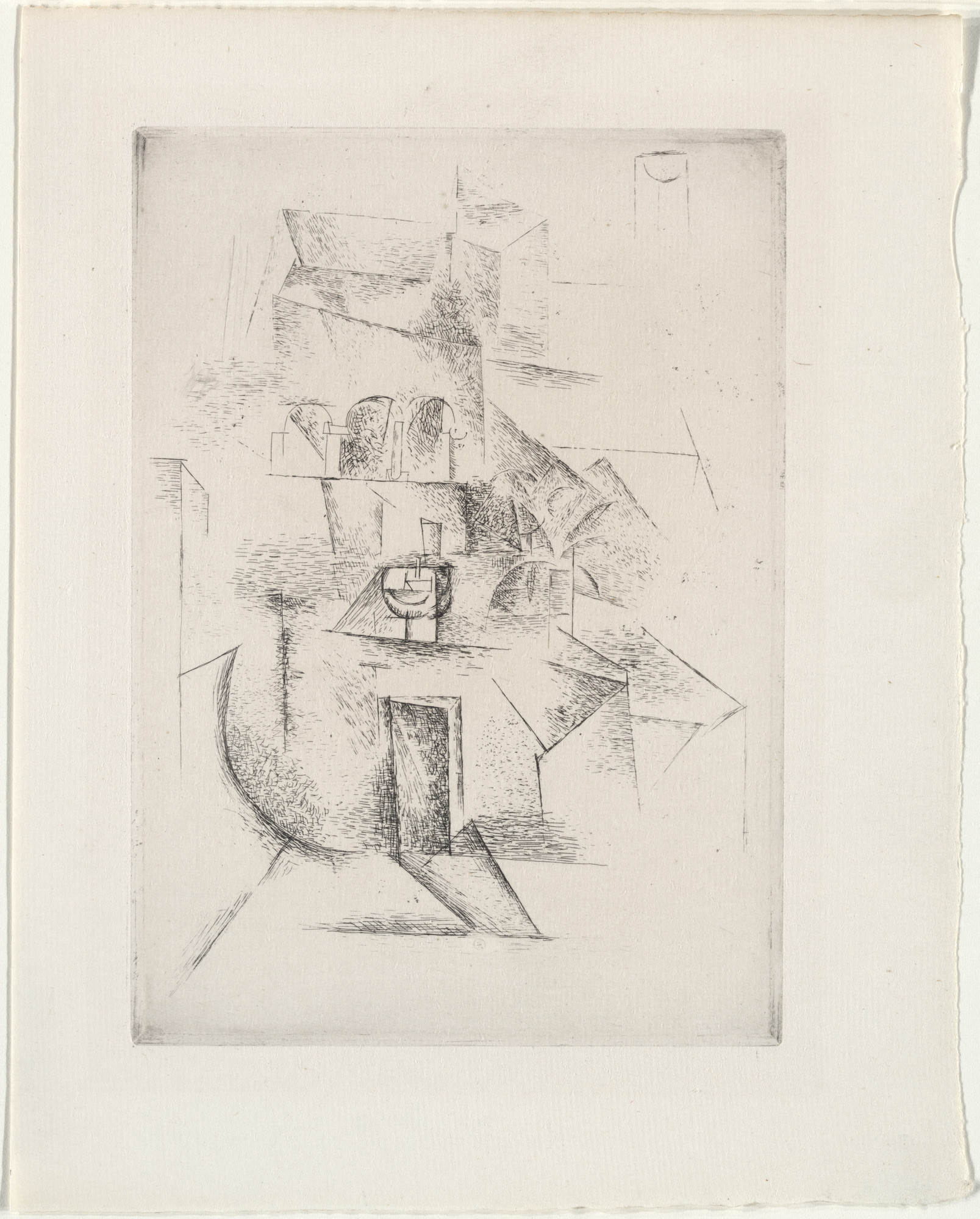 Pablo Picasso. The Convent (Le Couvent) (plate, folio 41) from Saint Matorel