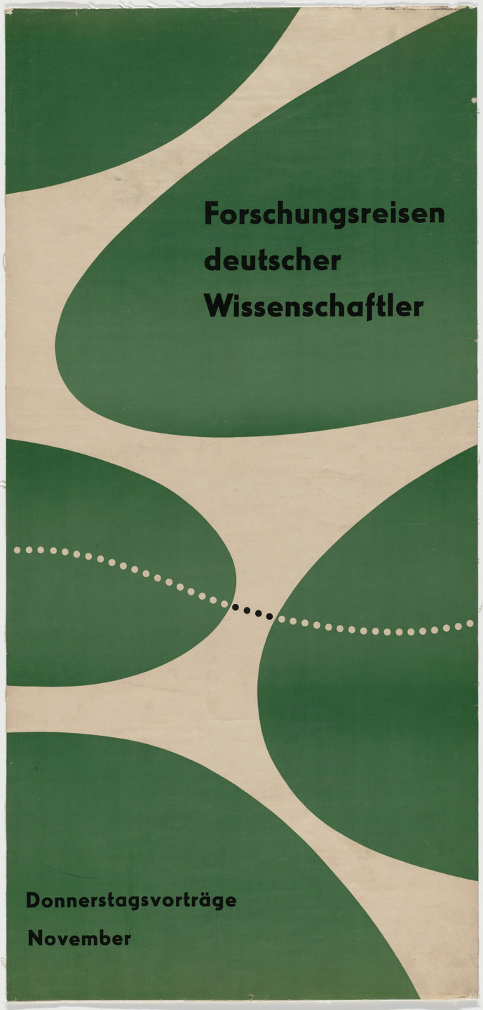 Otl Aicher (also known as Otto Aicher). Forschungsreisen deutscher Wissenschaftler. c. 1950