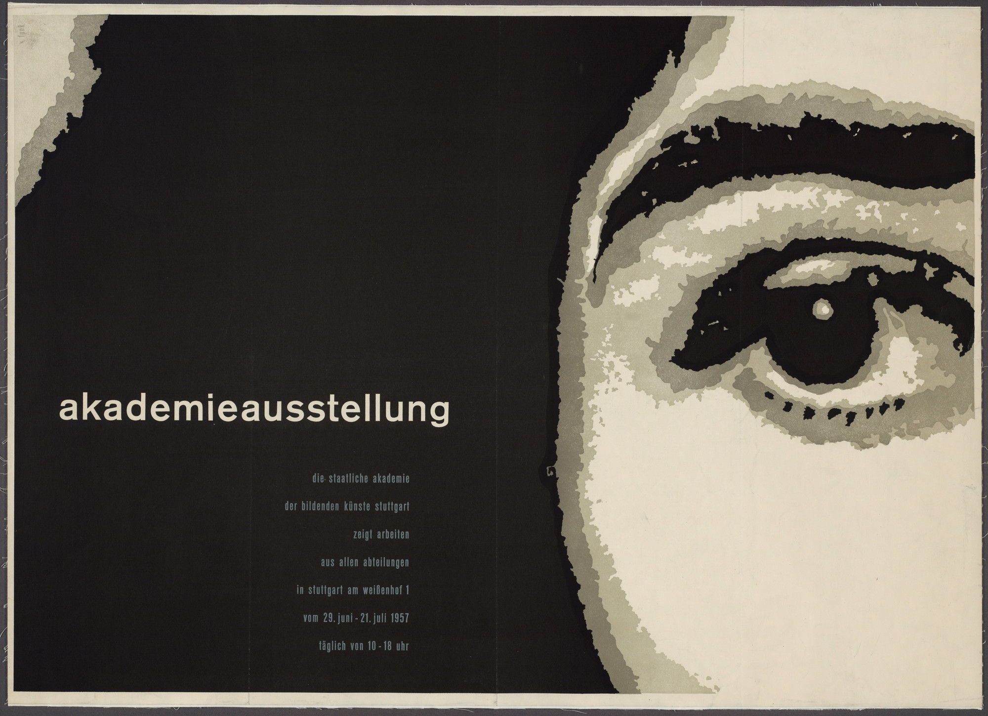 Eugen Funk. Akademieausstellung die Staatliche Akademie der Bildende Künste Stuttgart Seigt Arbeiten aus Allen Abteilungen in Stuttgart am Weissenhof 1