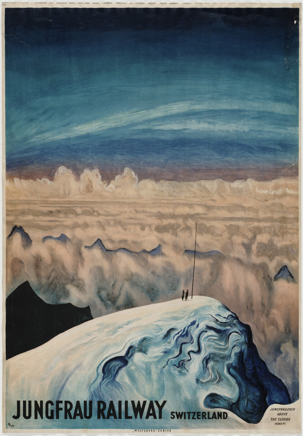 Otto Baumberger. Jungfrau Railway Switzerland. 1924