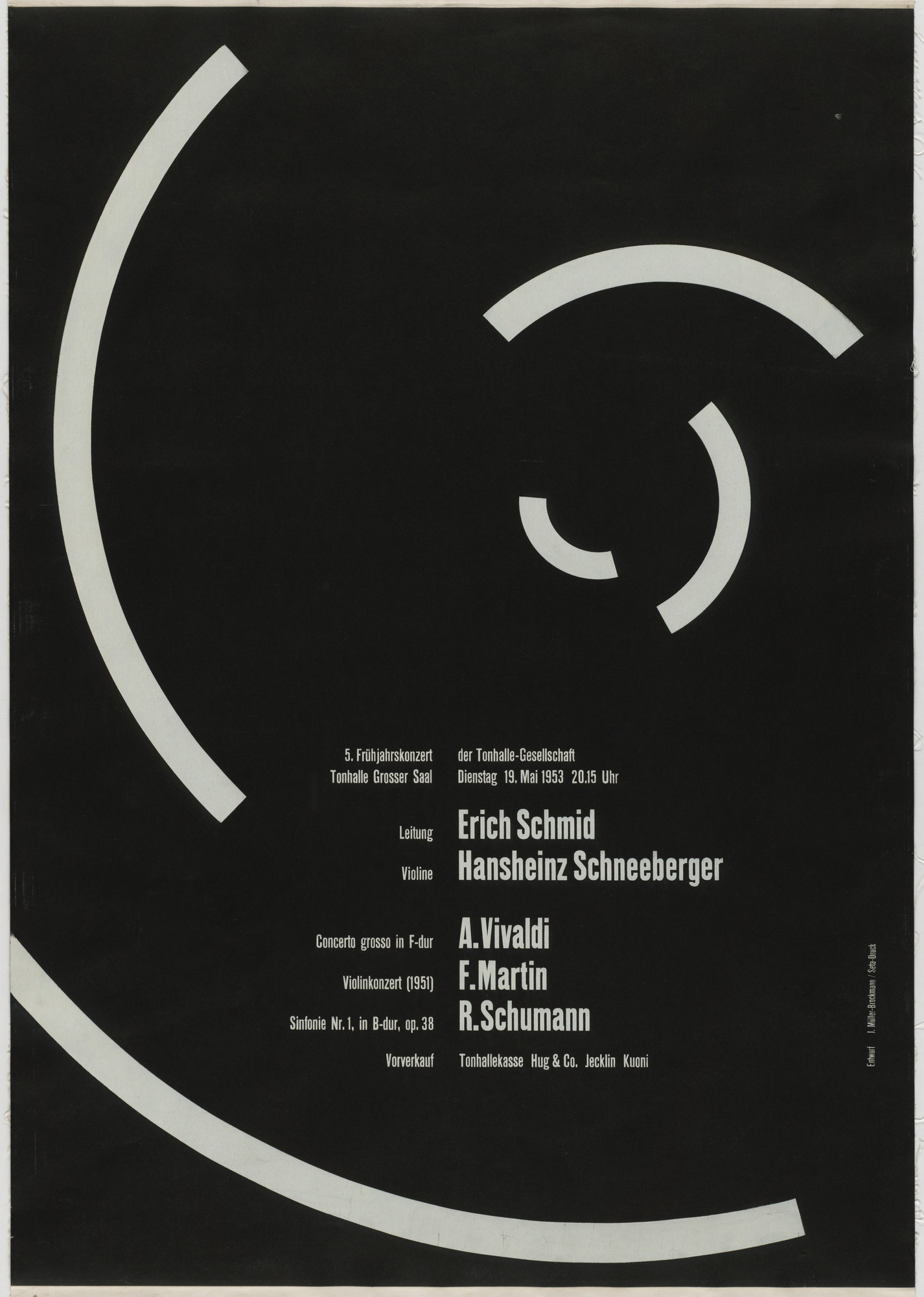 Josef Müller-Brockmann. 5. Frühjahrskonzert der Tonhalle