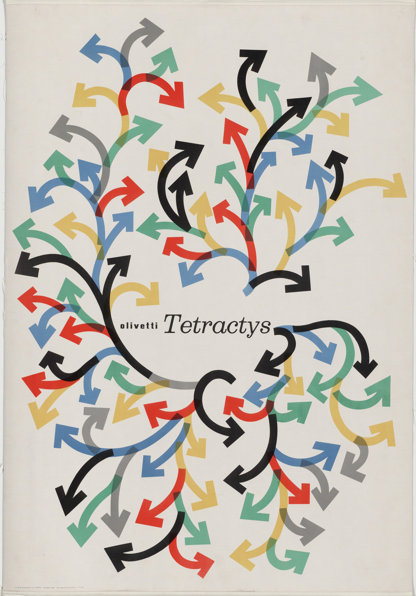 Giovanni Pintori. Olivetti Tetractys. 1957 | MoMA