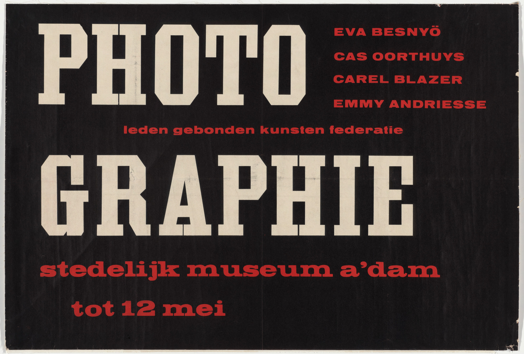 Willem Jacob Henri Berend Sandberg. Photographie, Stedelijk Museum A&#39;dam. 1951