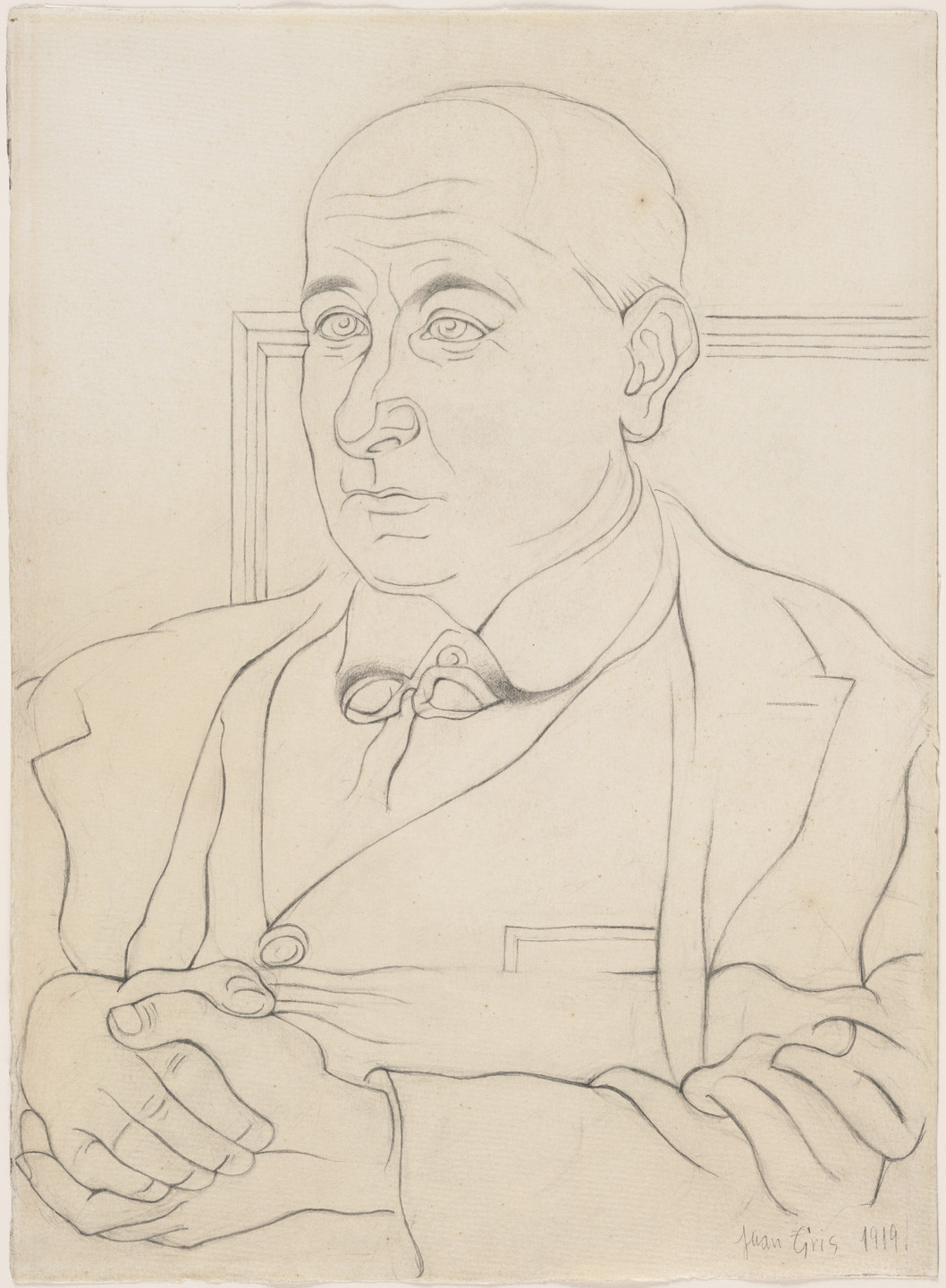 Juan Gris. Portrait of Max Jacob. 1919