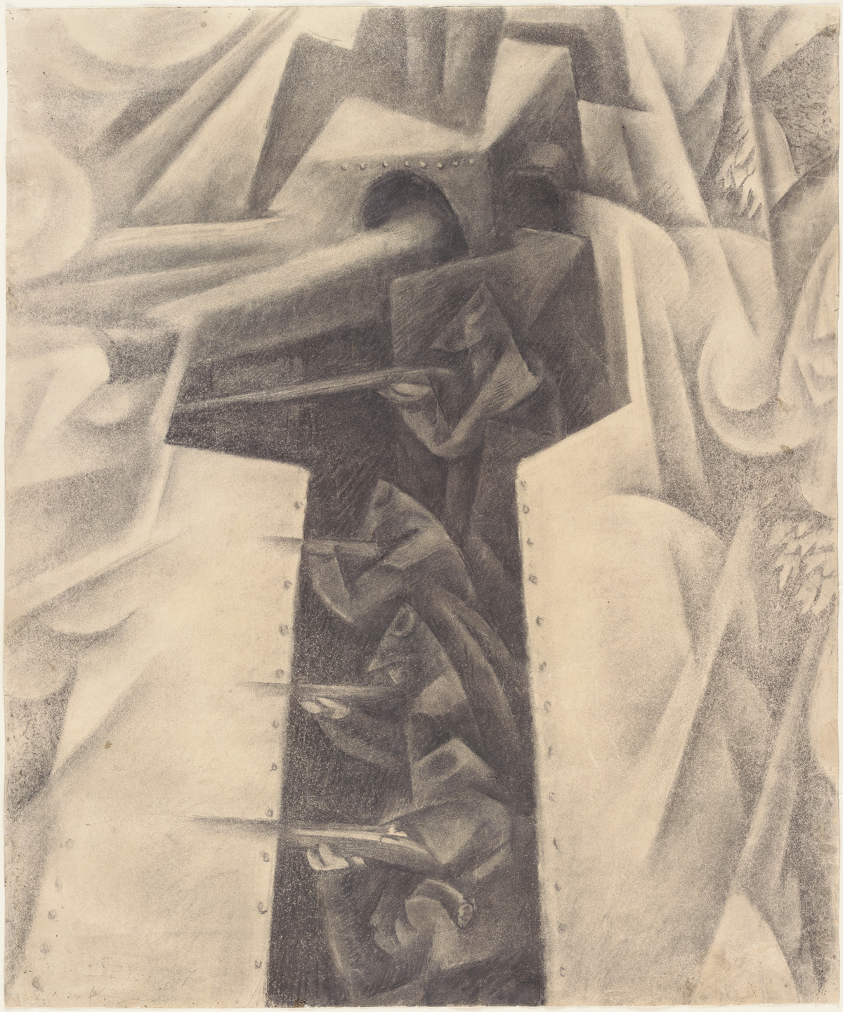 Gino Severini. Armored Train in Action. 1915