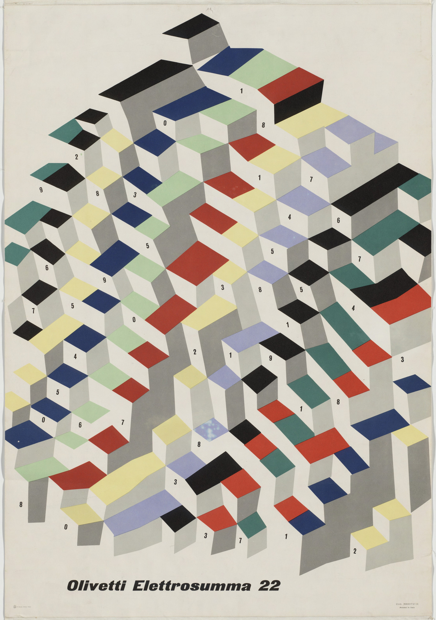 Giovanni Pintori. Olivetti Elettrosumma 22. 1962 | MoMA