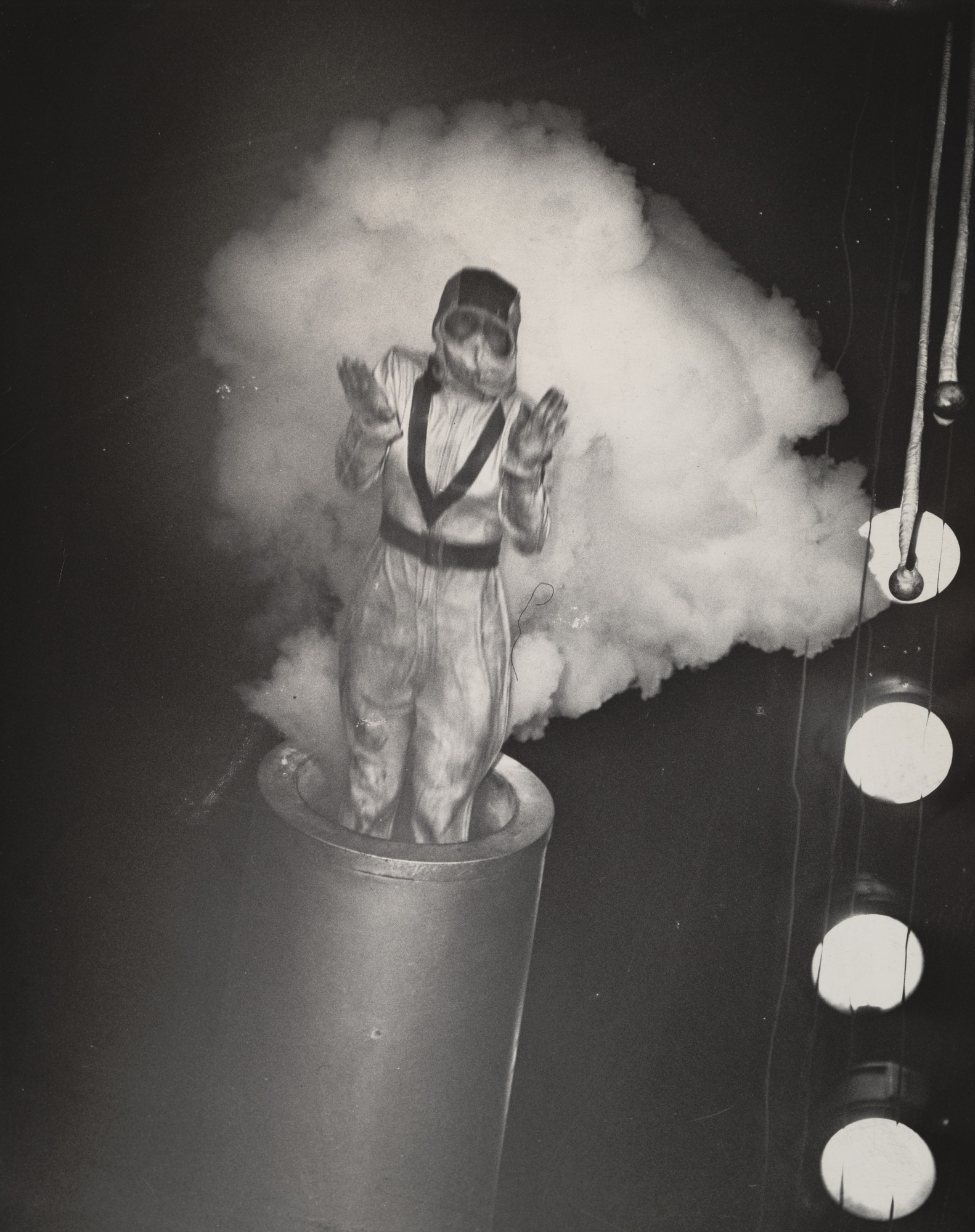 Weegee (Arthur Fellig). Woman Shot from Cannon, New York