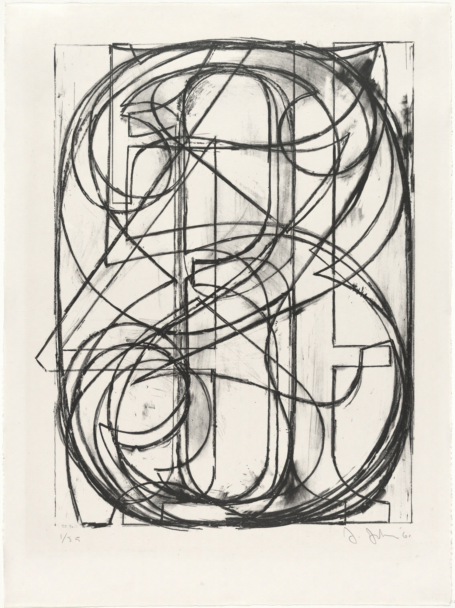 Jasper Johns. 0 through 9. 1960 | MoMA
