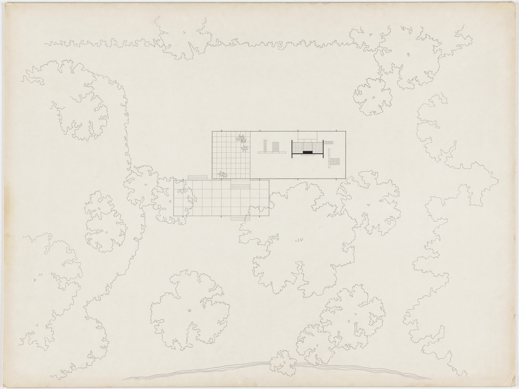 Ludwig Mies van der Rohe. Farnsworth House, Plano, Illinois
Preliminary version: plan