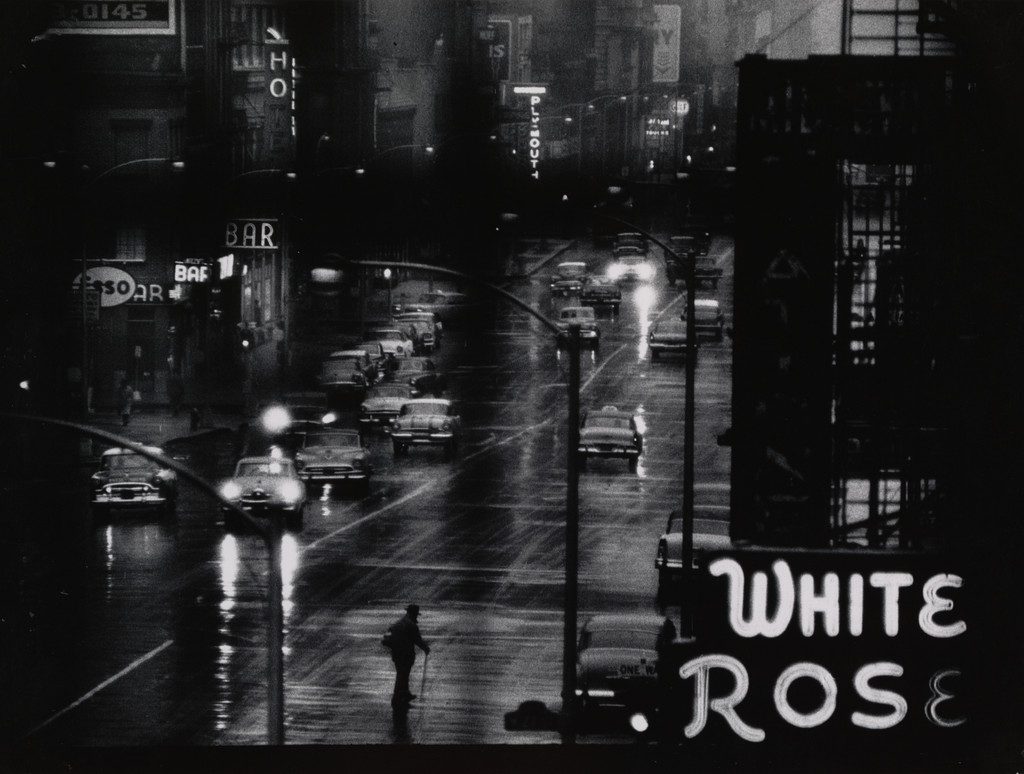 Street Scene, "White Rose" sign