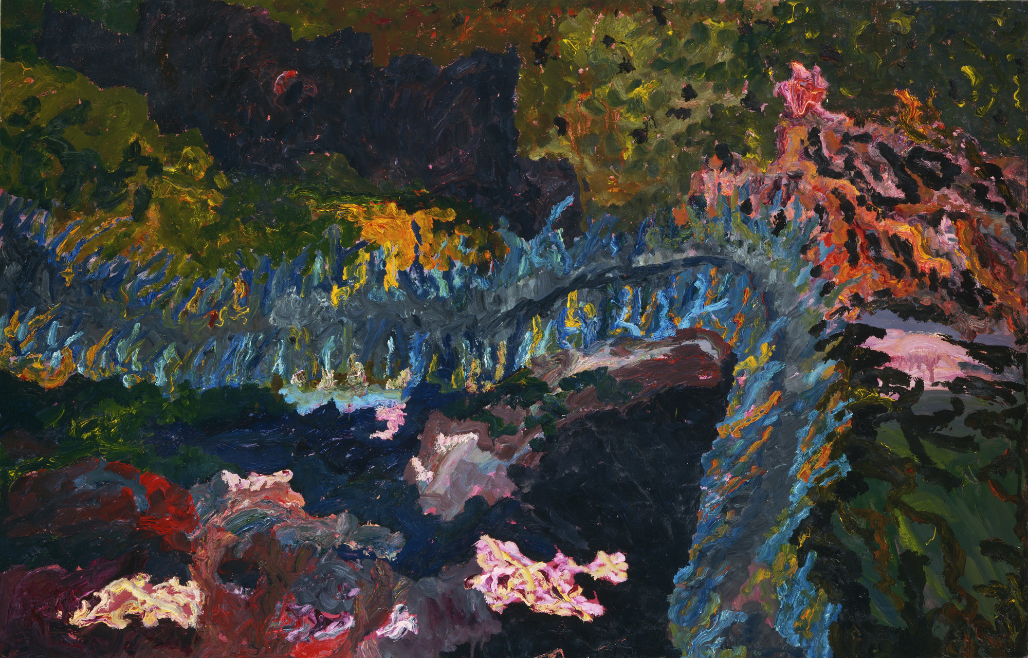 Thomas Mukarobgwa. River Coming in the Middle of the Bush. 1962
