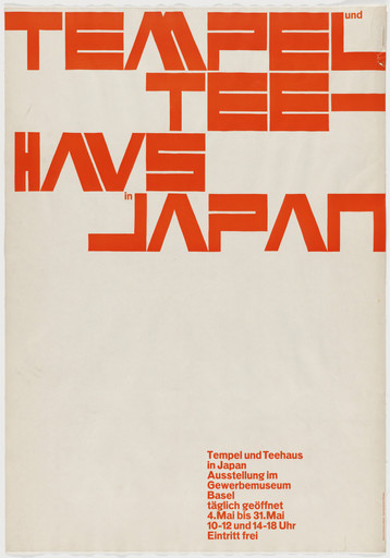 Tempel und Teehaus in Japan, Ausstellung im Gewerbemuseum, Basel