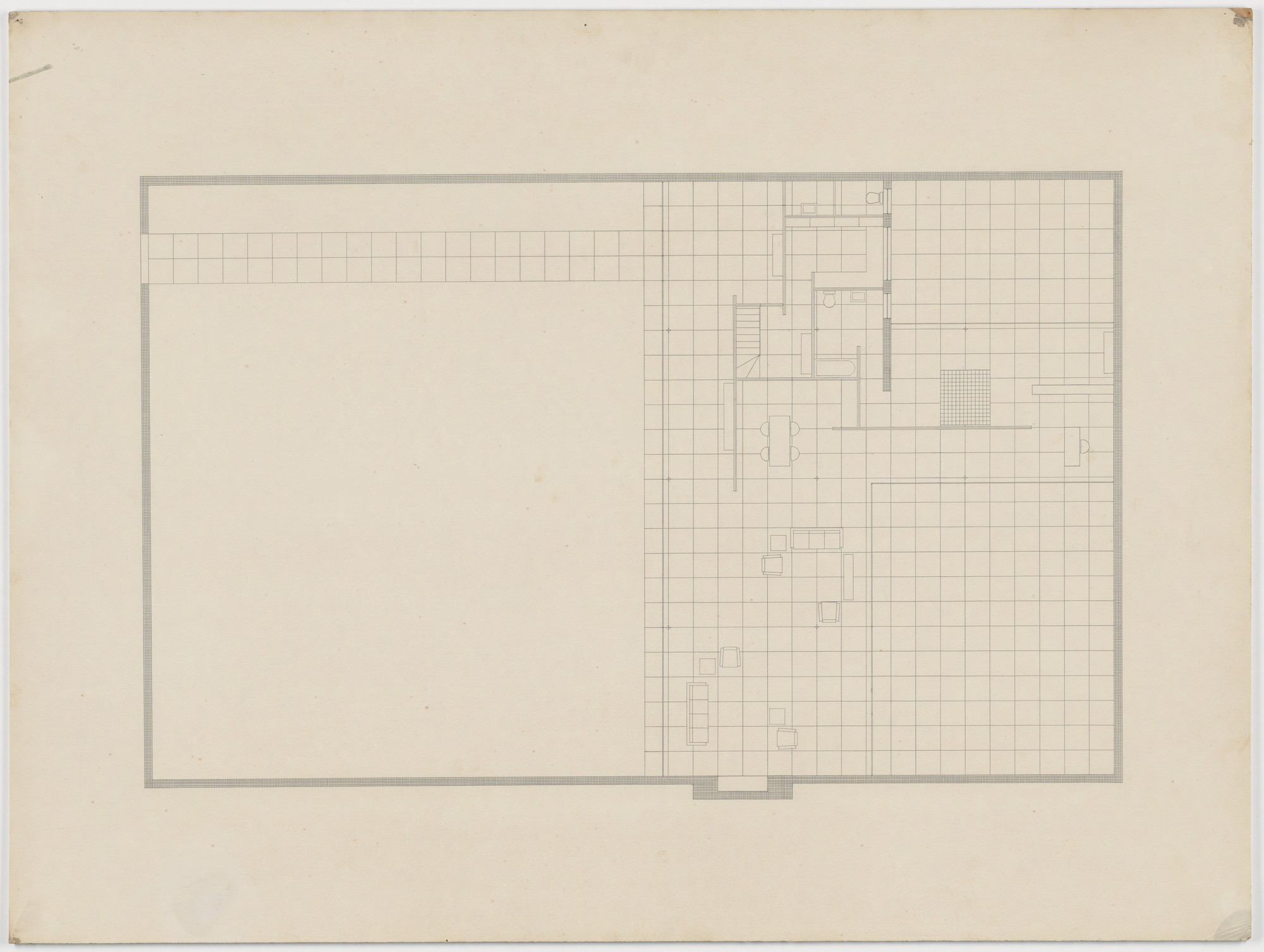 Ludwig Mies van der Rohe. House with Three Courts project