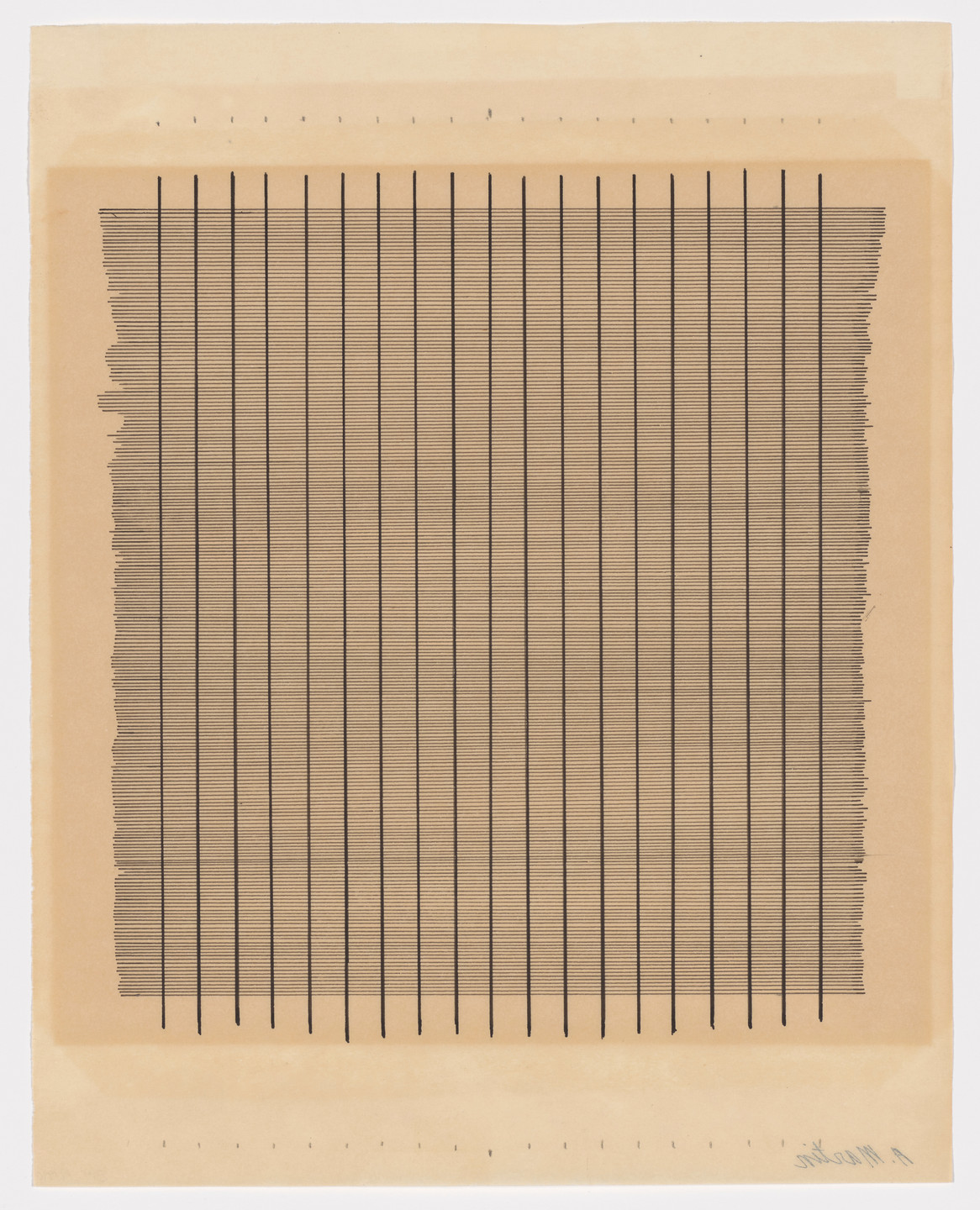 Agnes Martin. Organ Note. 1962