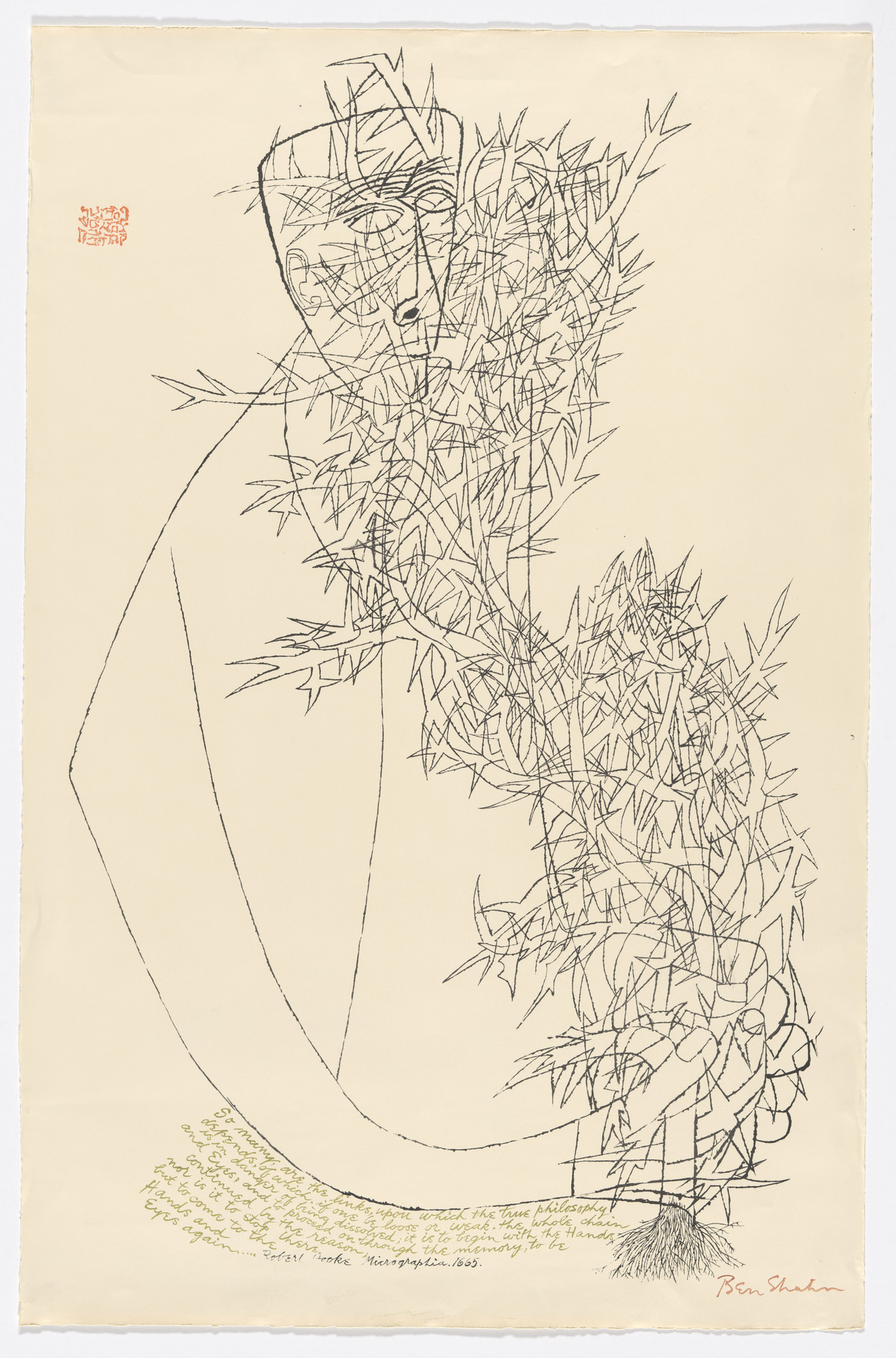 Ben Shahn. Blind Botanist