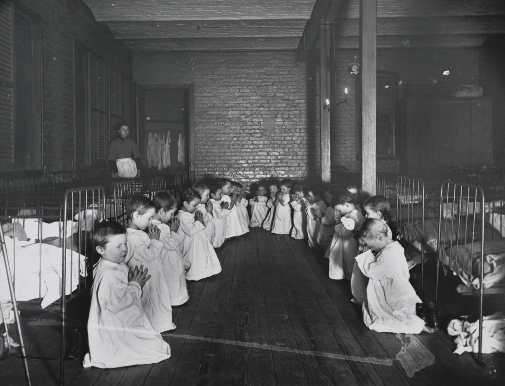 Prayer Time in the Nursery, Five Points House of Industry