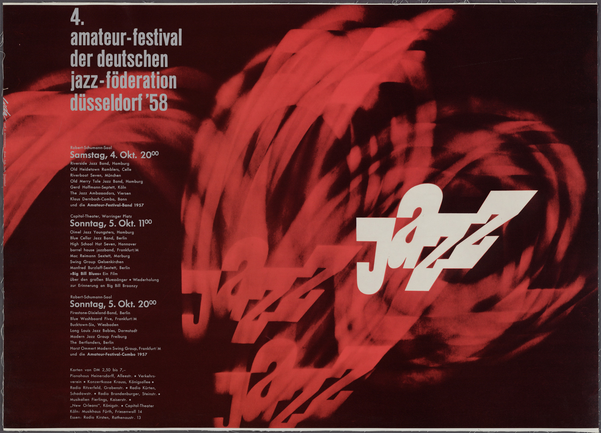Wolf Zimmerman. 4. Amateur-Festival, der Deutschen, Jazz