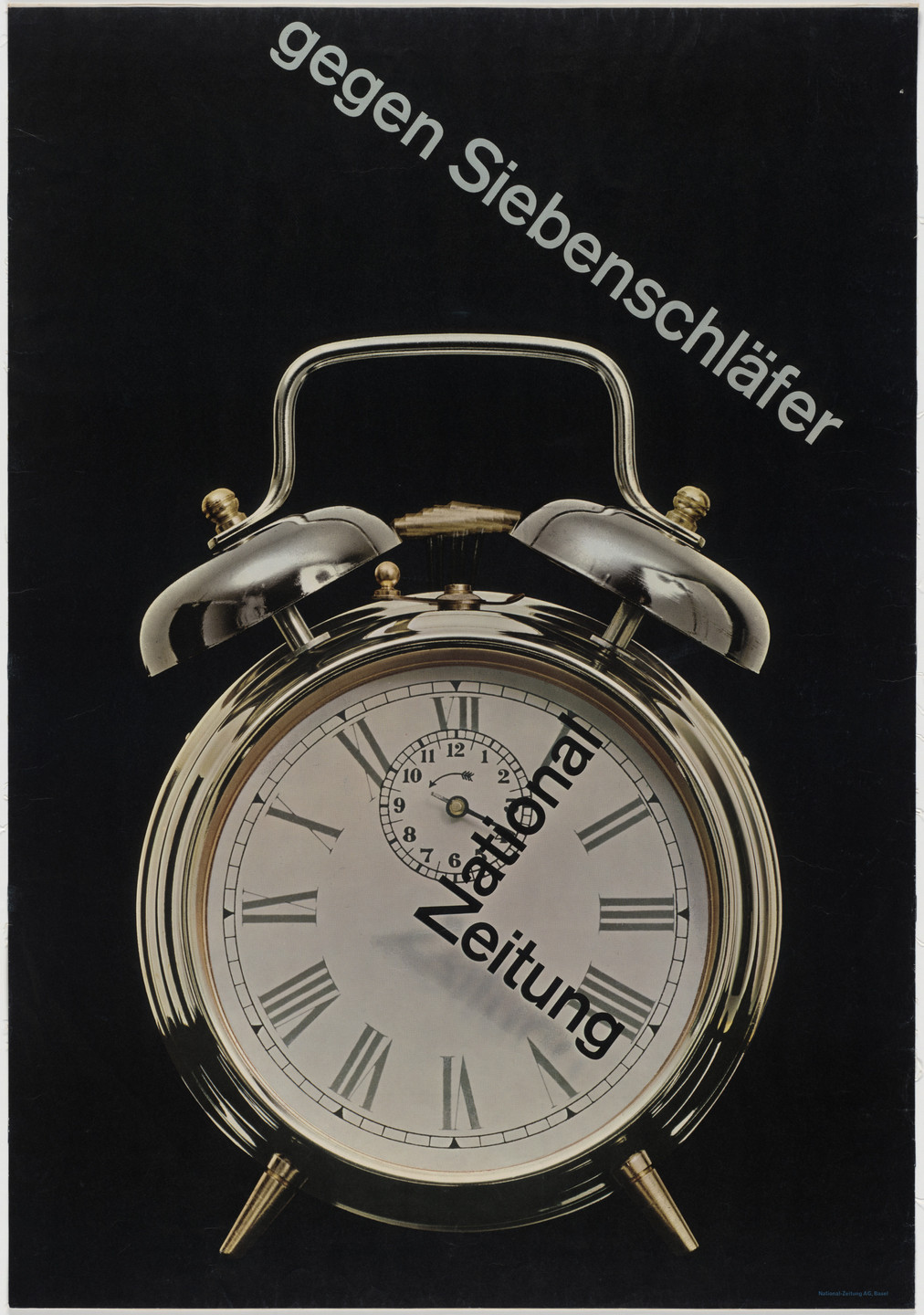 Karl Gerstner. Gegen Siebenschläfer National Zeitung. 1959