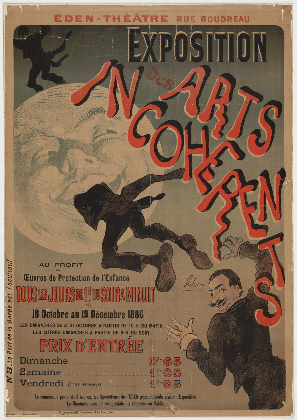 Jules Chéret. Exposition des Arts Incoherents. 1886