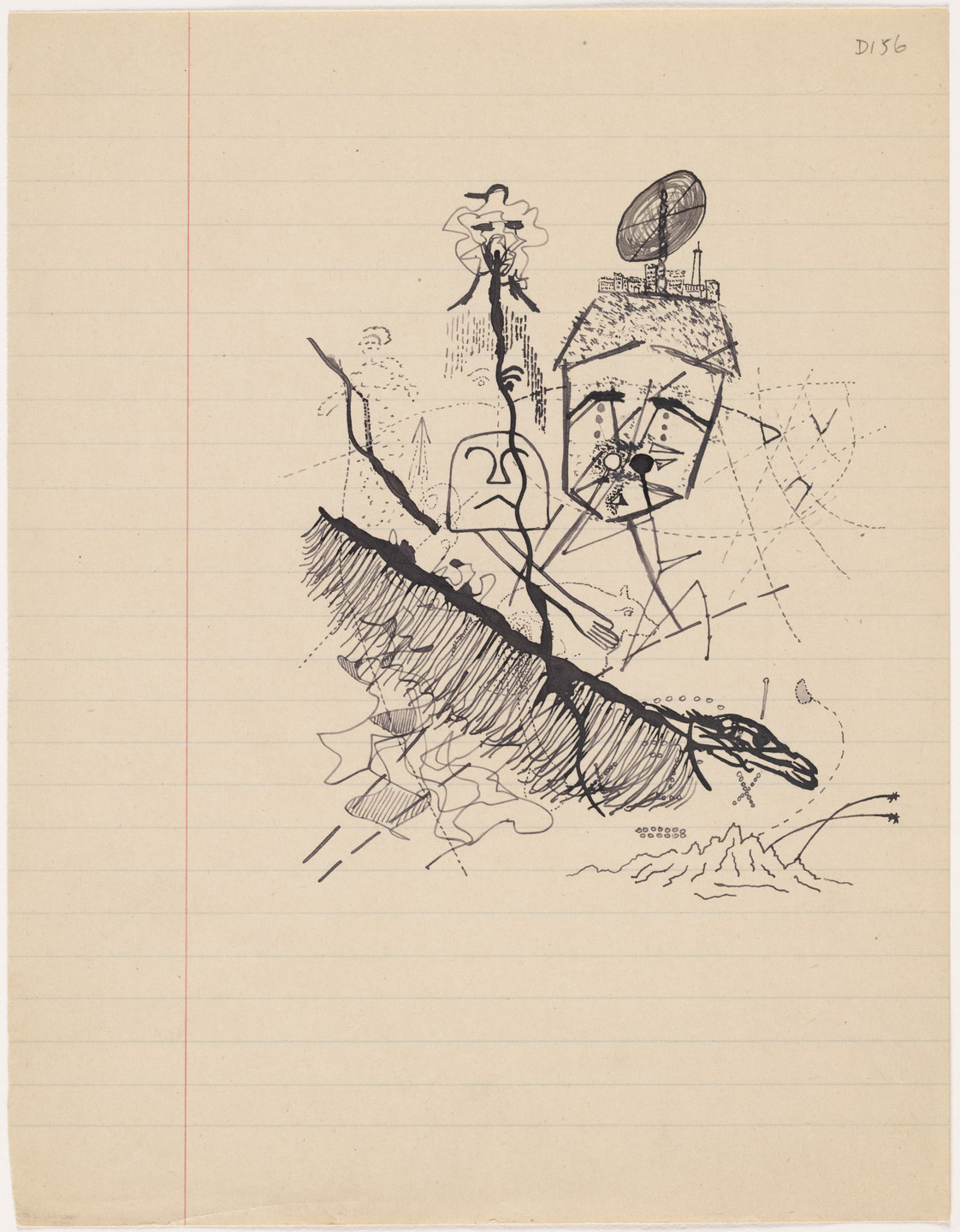 Georges Bataille. Untitled drawing for Soleil vitré. c. 1925