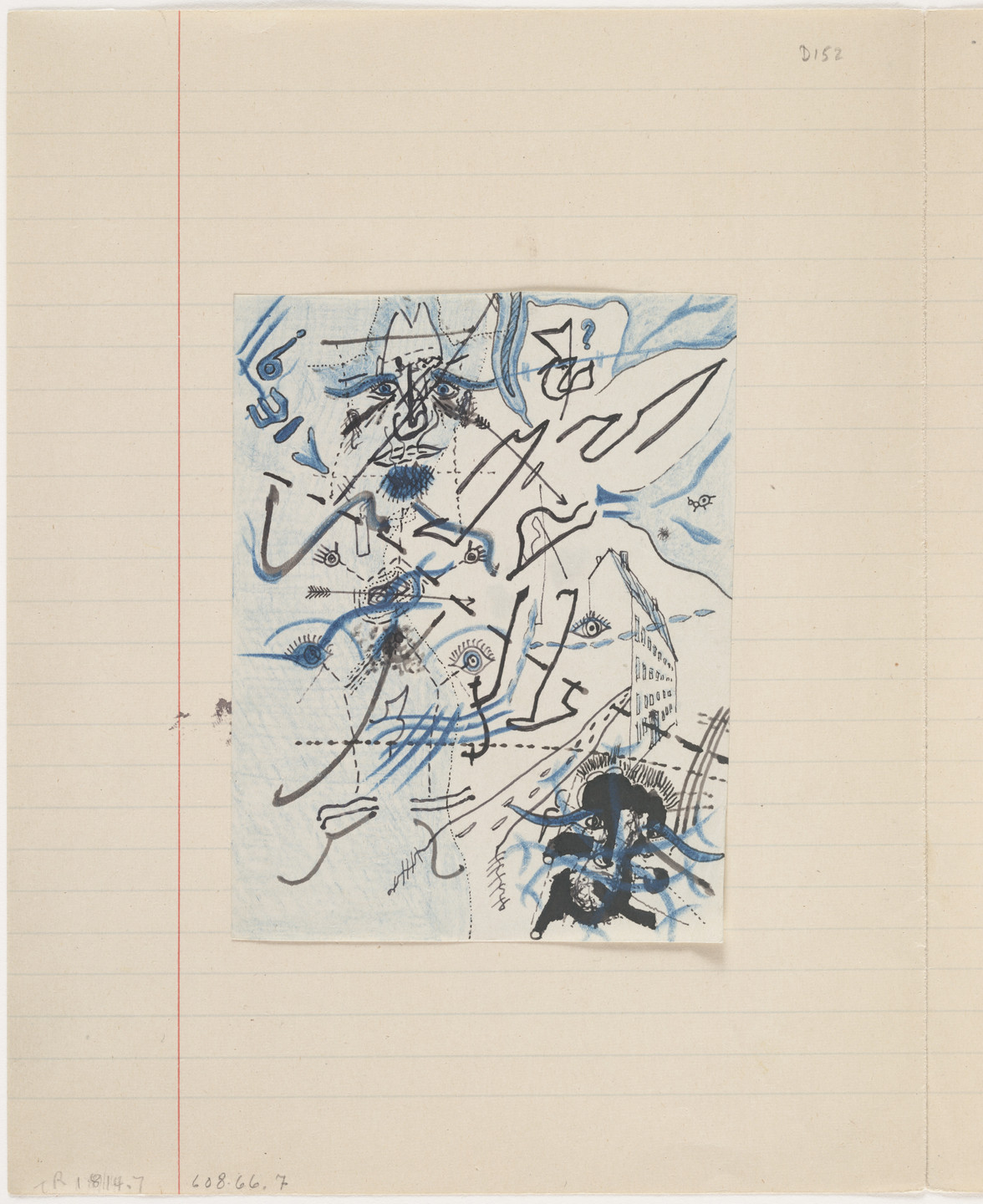 Georges Bataille. Untitled drawing for Soleil vitré. c. 1925