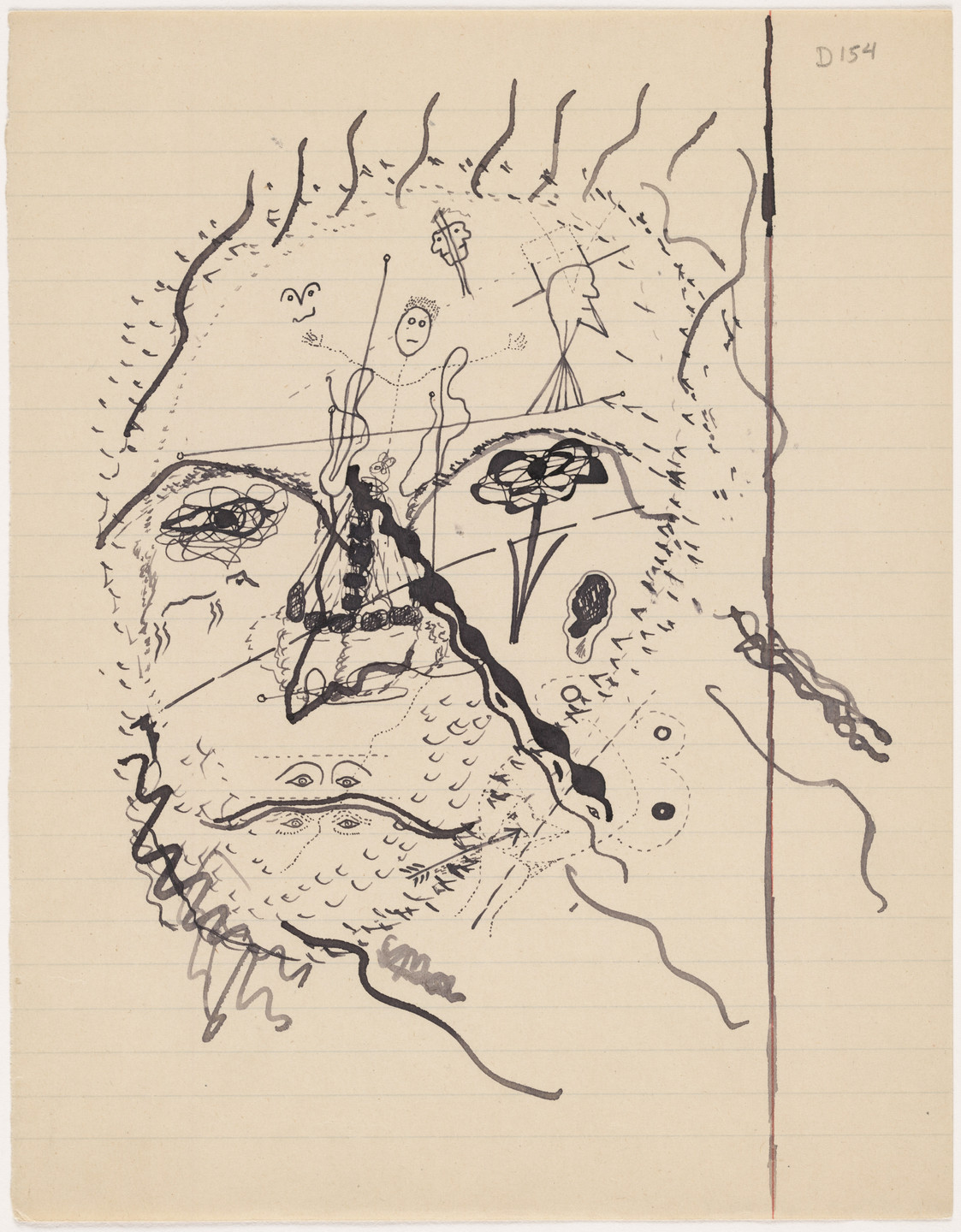 Georges Bataille. Untitled drawing for Soleil vitré. c. 1925