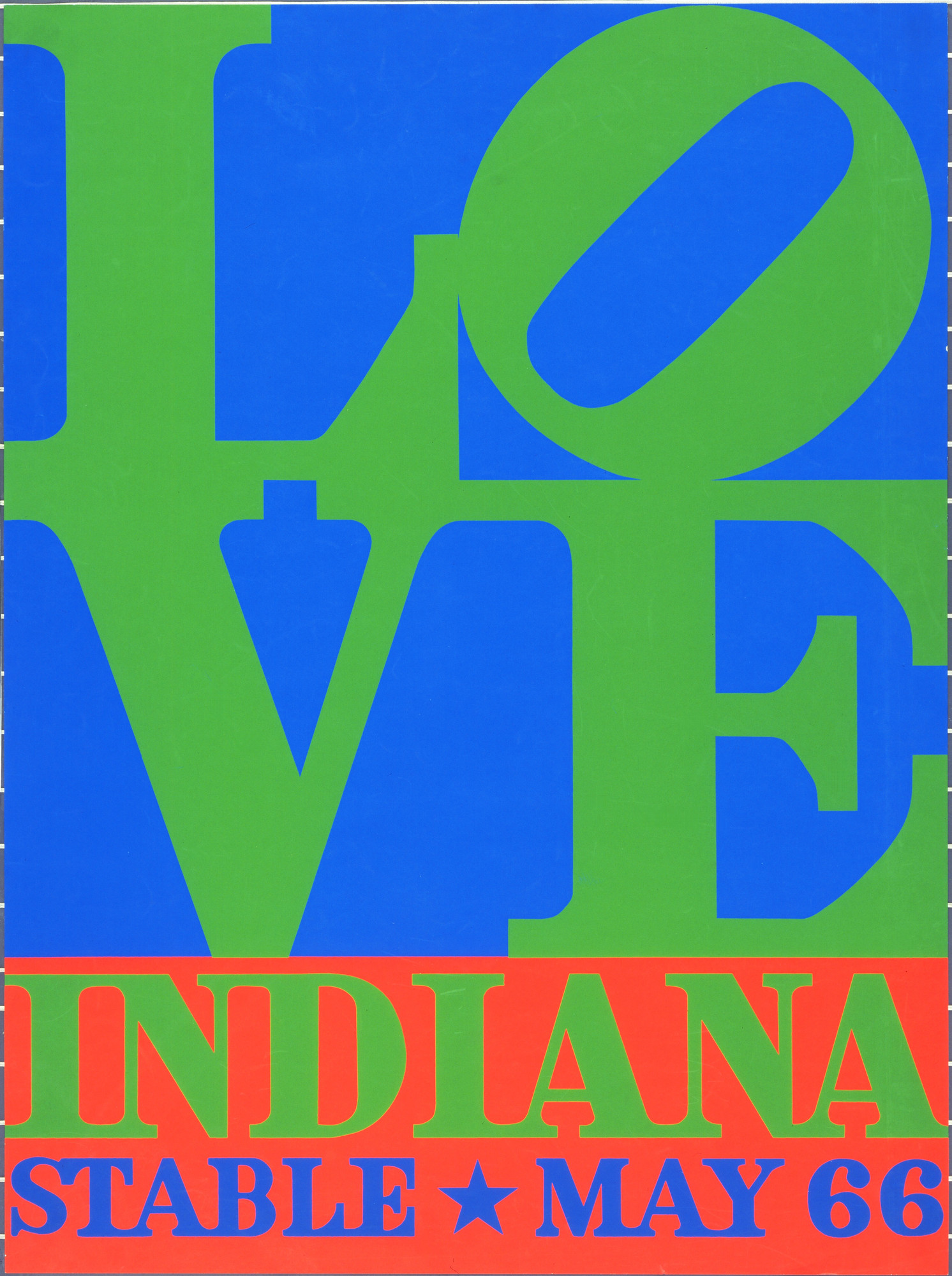 Robert Indiana. Love, Indiana Stable May 66. 1966 | MoMA