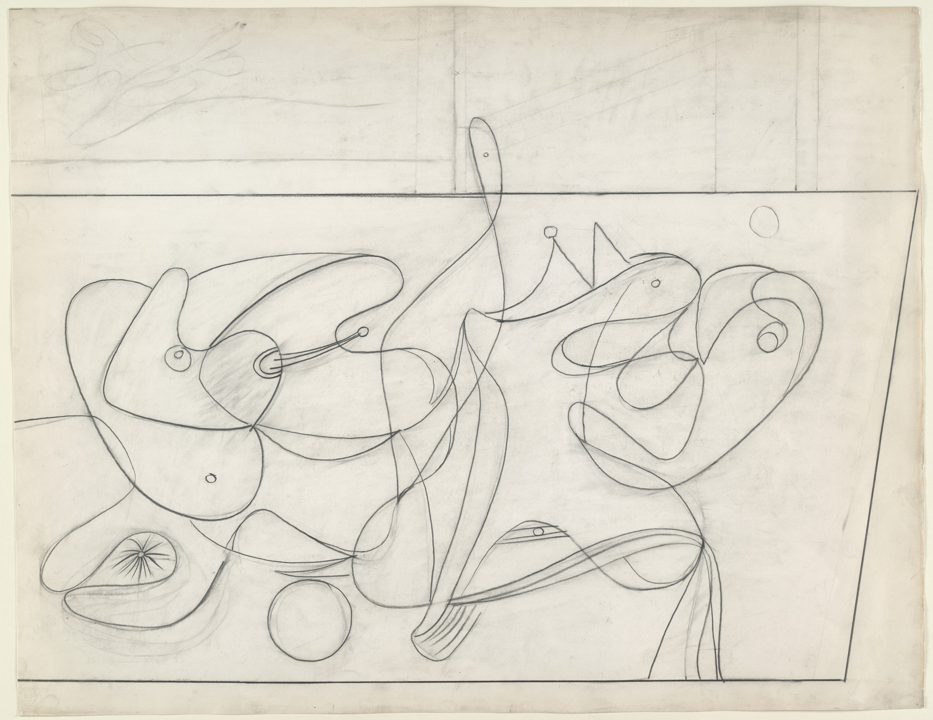 Arshile Gorky. Study for Nighttime, Enigma and Nostalgia. c. 1931–32
