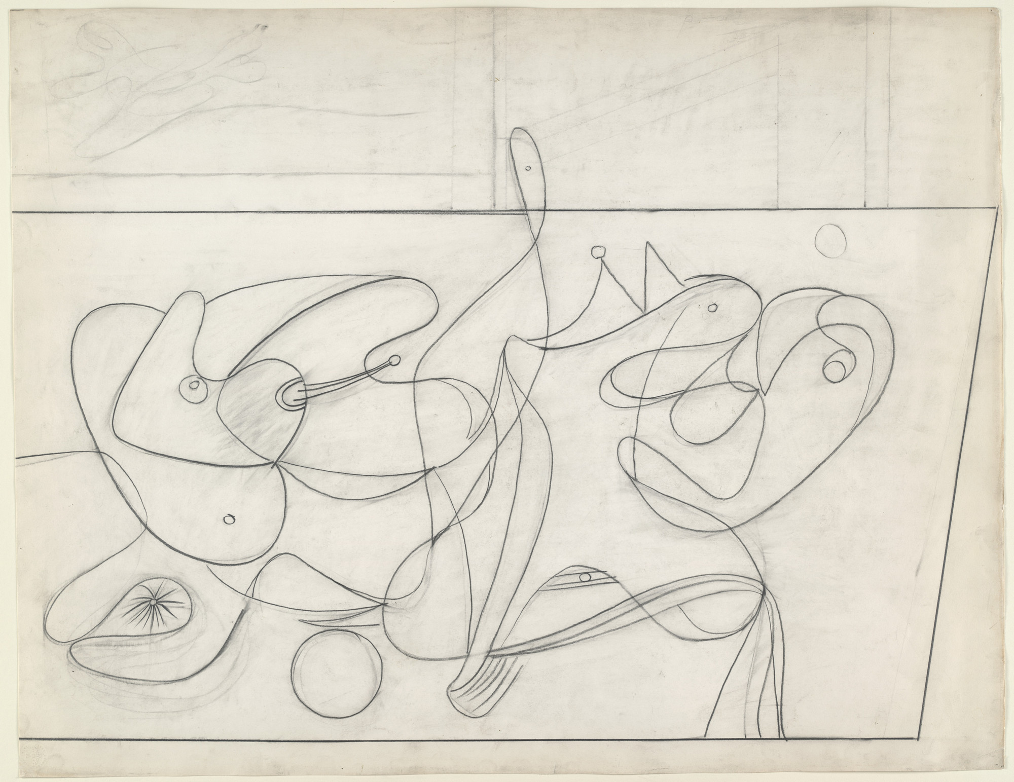 Arshile Gorky. Untitled (Nighttime, Enigma, and Nostalgia: Objects